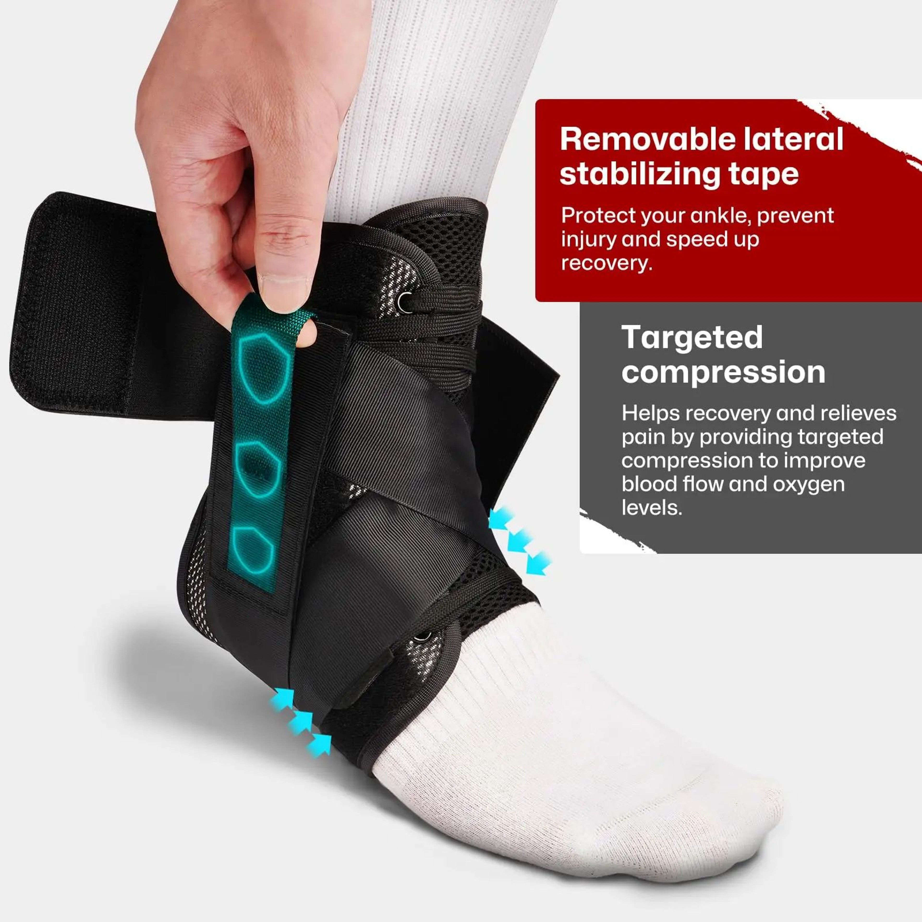 Adjustable Ankle Brace Support Wrap 1