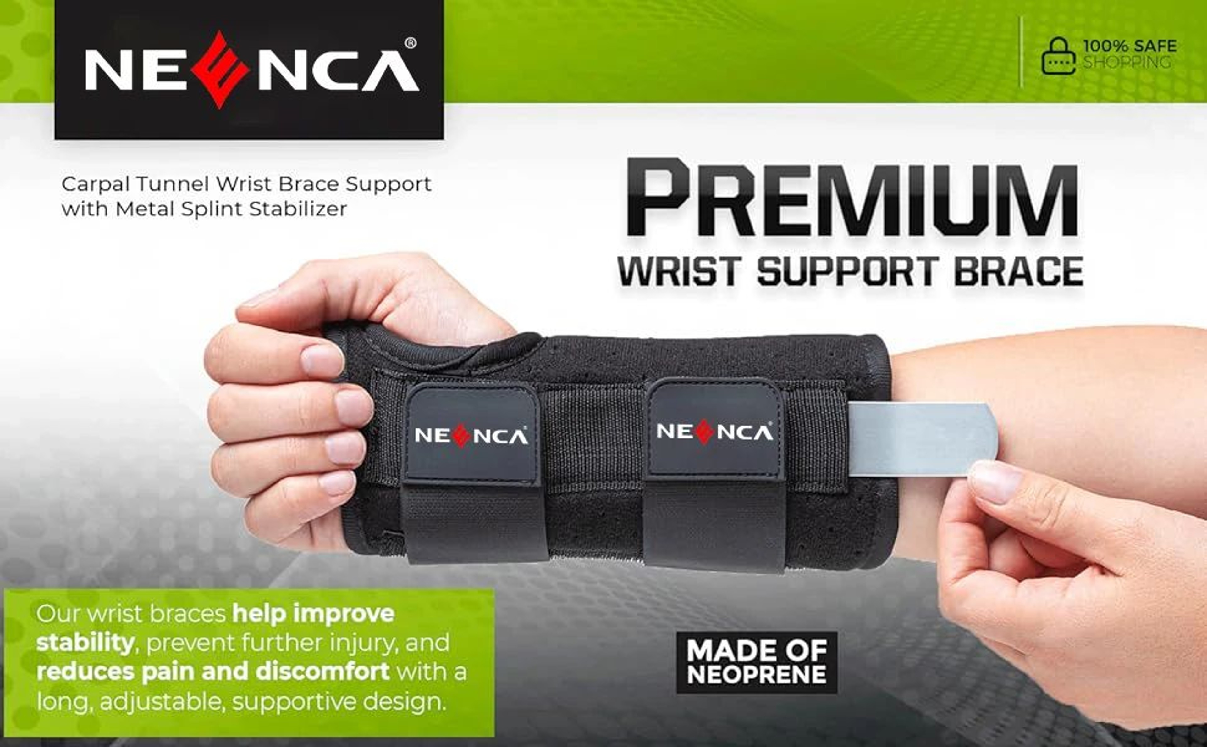 Wrist Brace With Metal Splint Support 6