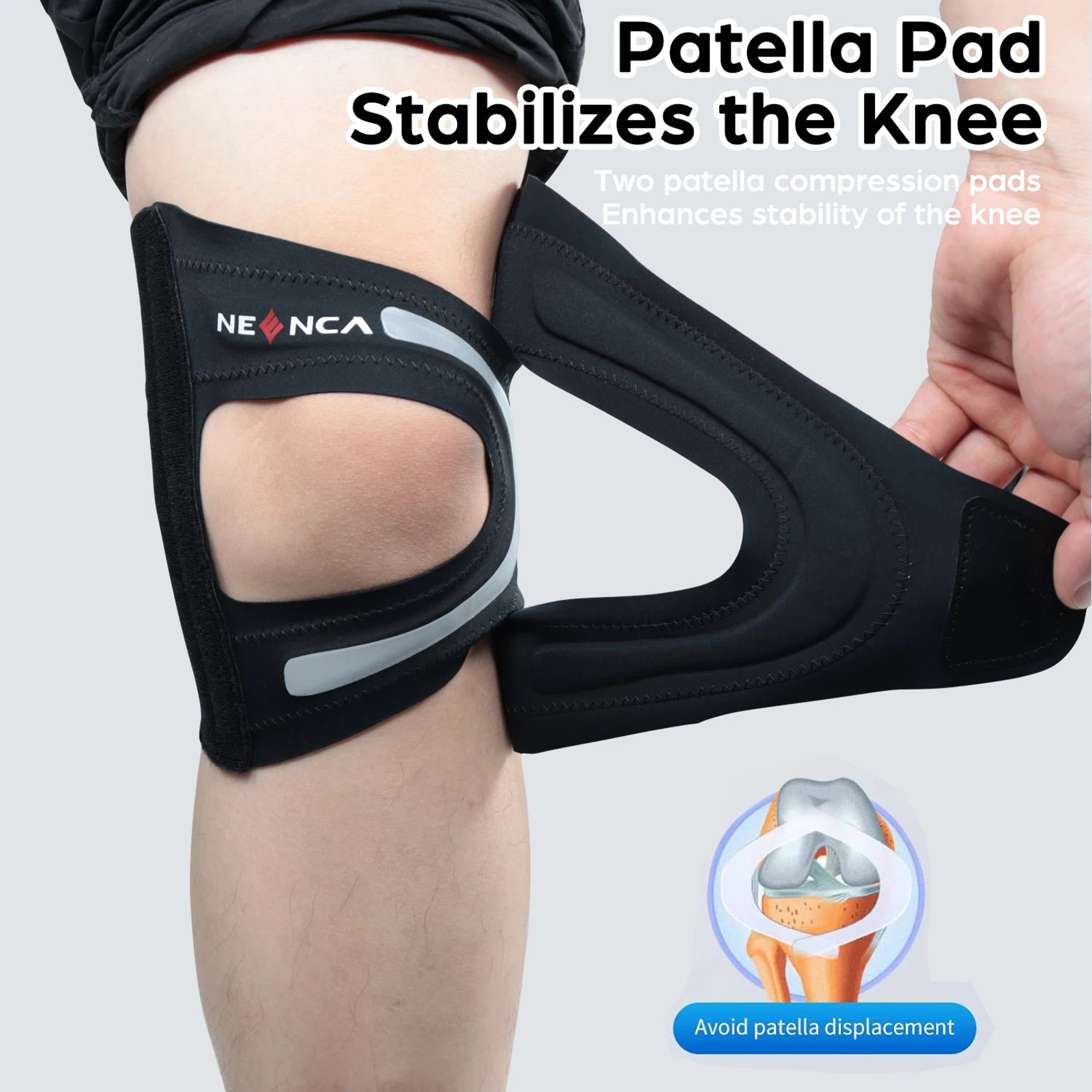 Knee Support Brace With Side Stabilizers 3