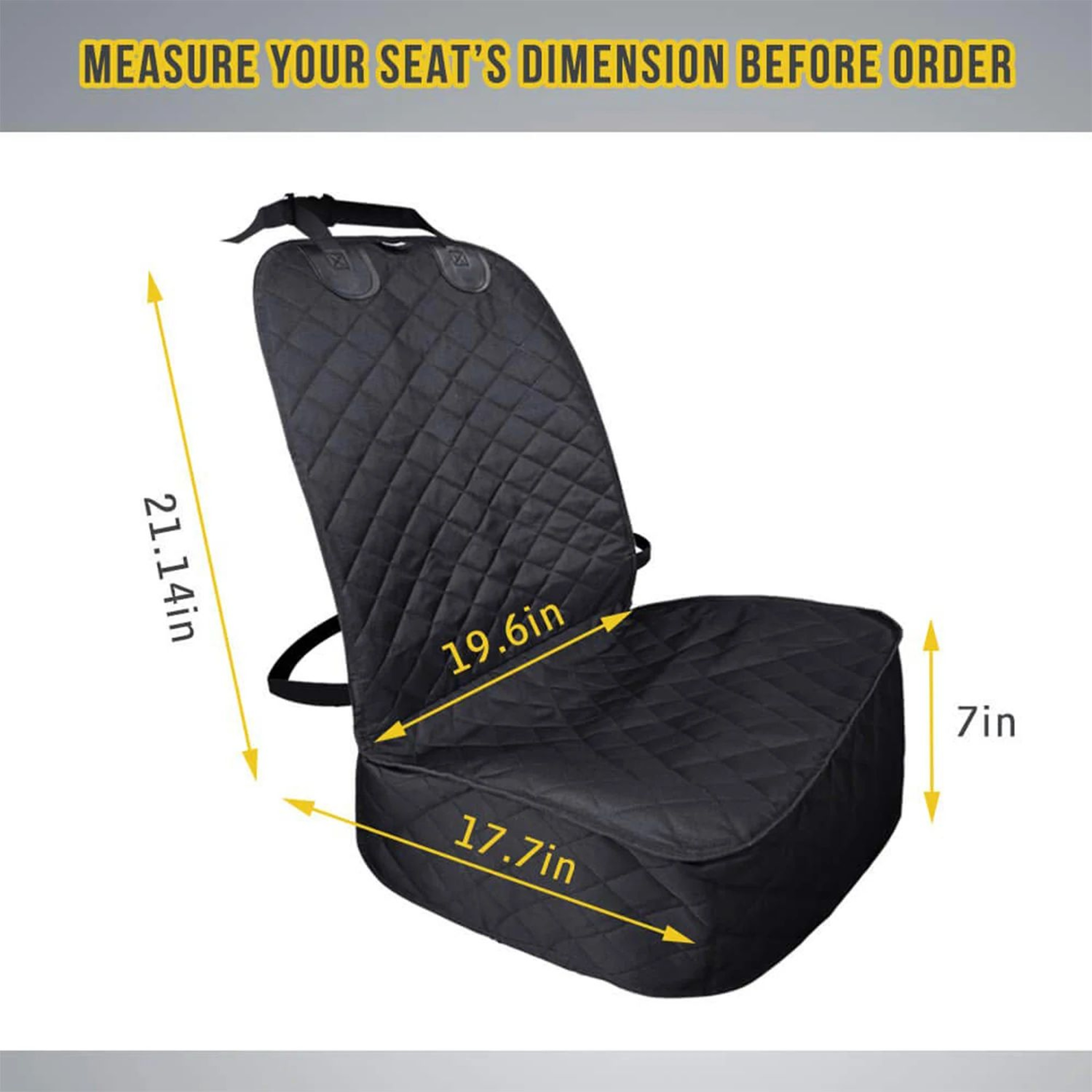 Waterproof Dog Front Seat Cover Set 1