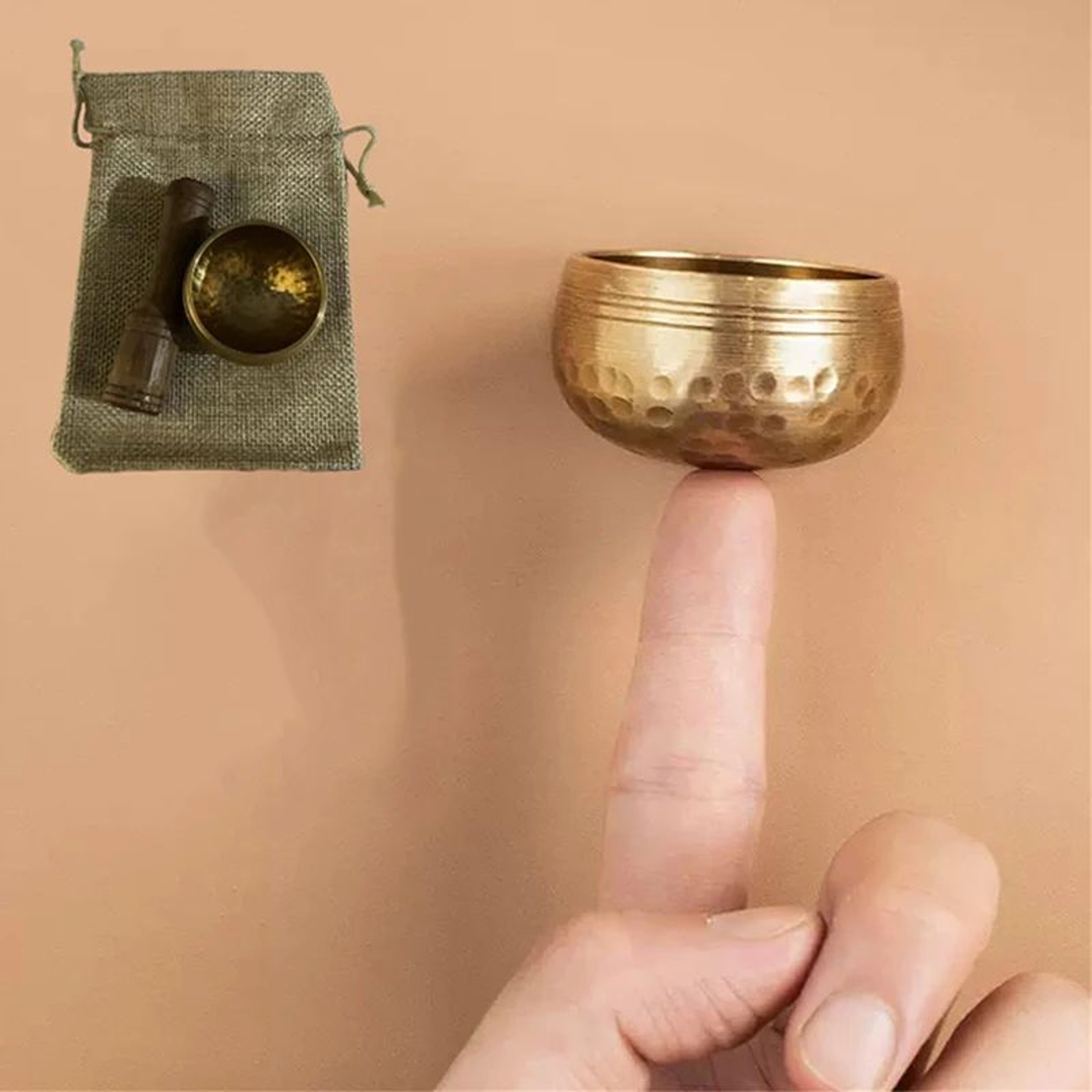 Traditional Tibetan Brass Singing Bowl For Meditation 0