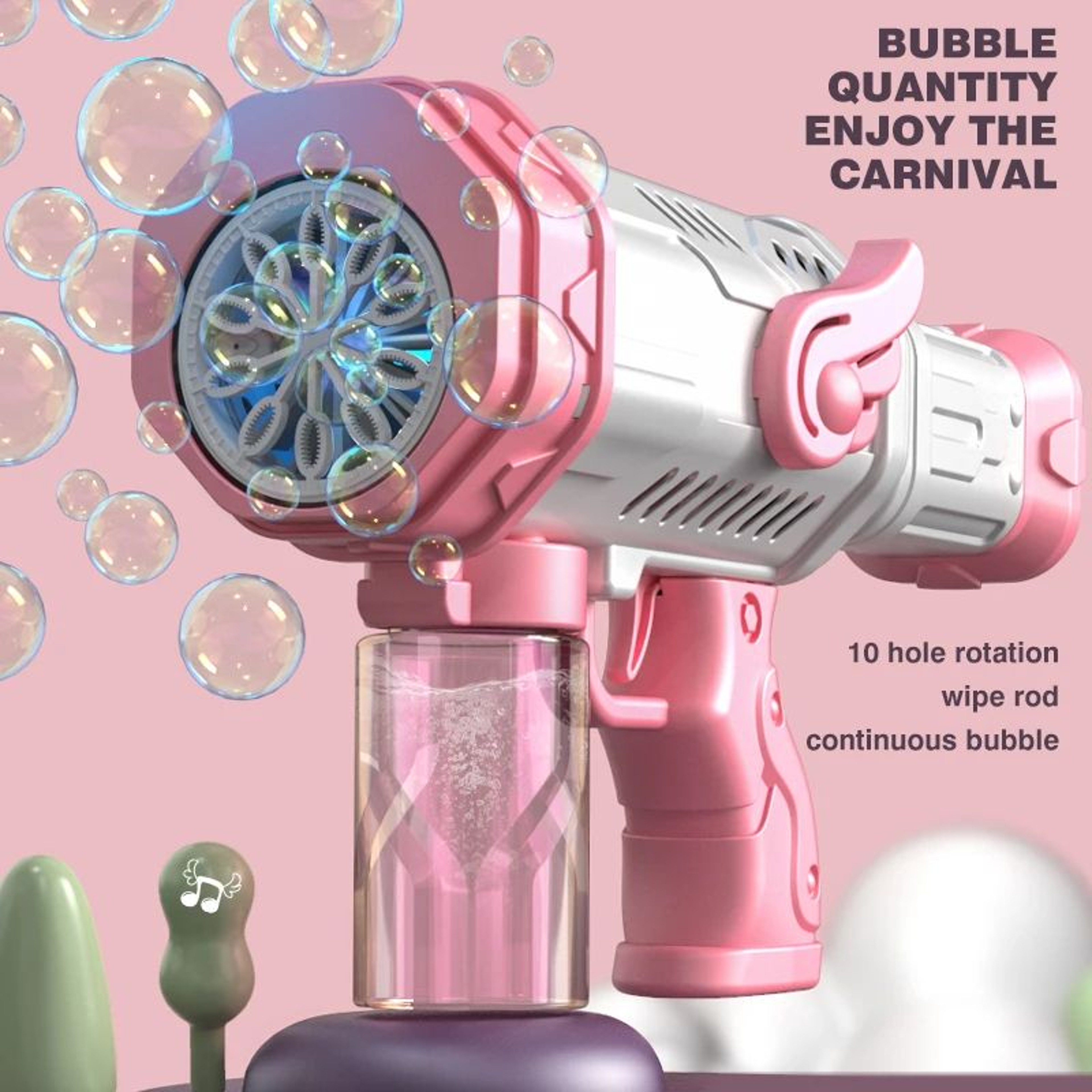 Electric Bubble Gun Toy For Kids 3
