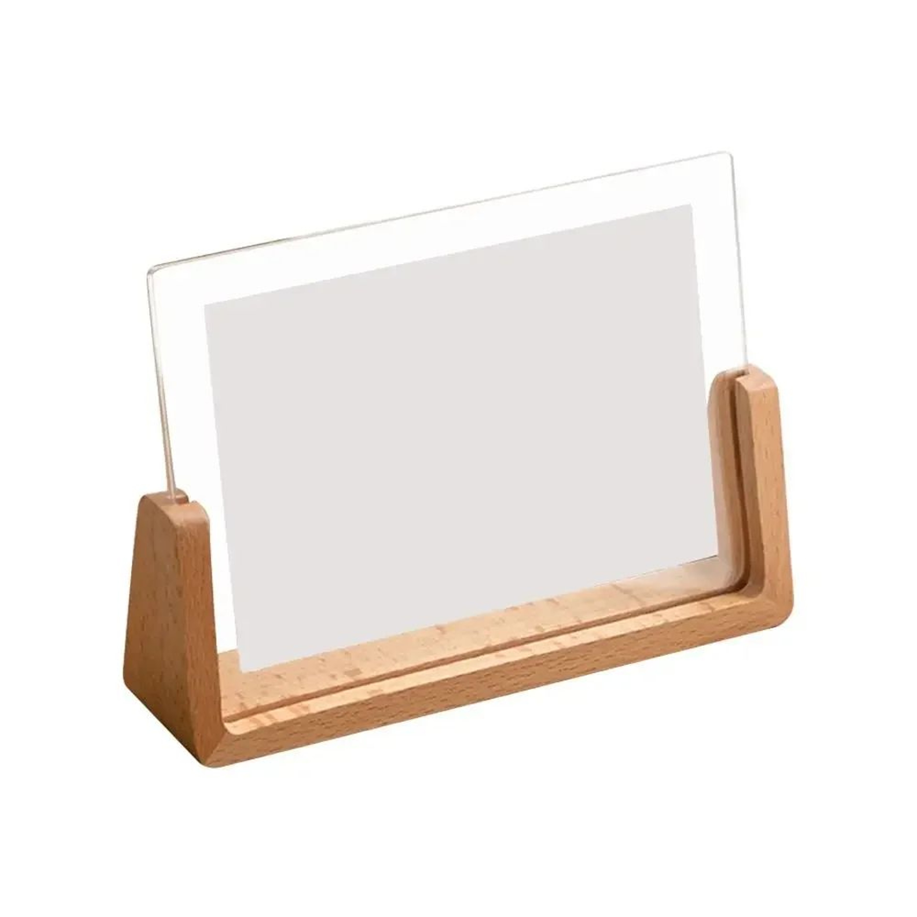 Walnut And Beech Acrylic UShape Photo Frame 15