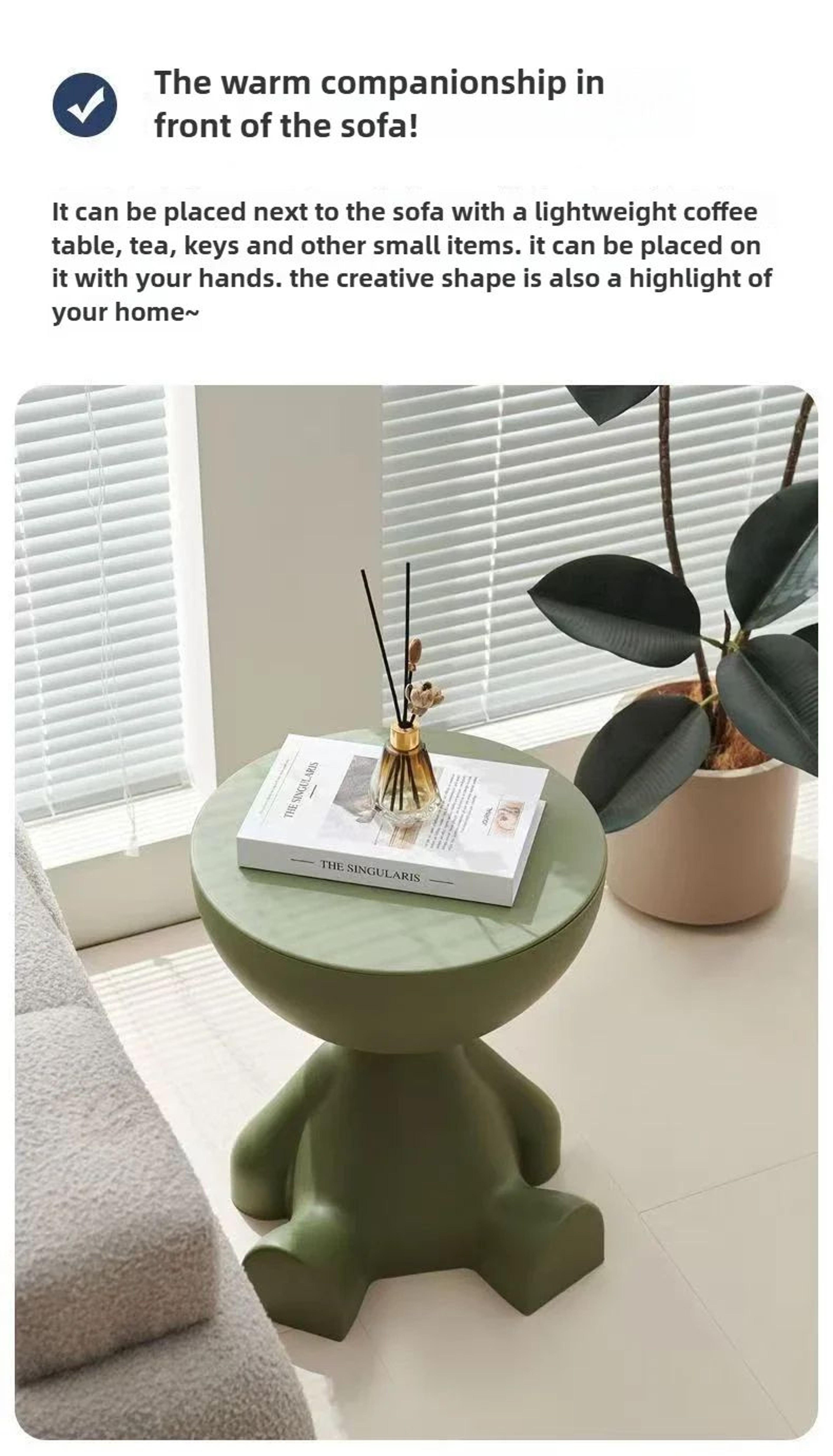 Cartoon Style Sofa Edge Side Table 7