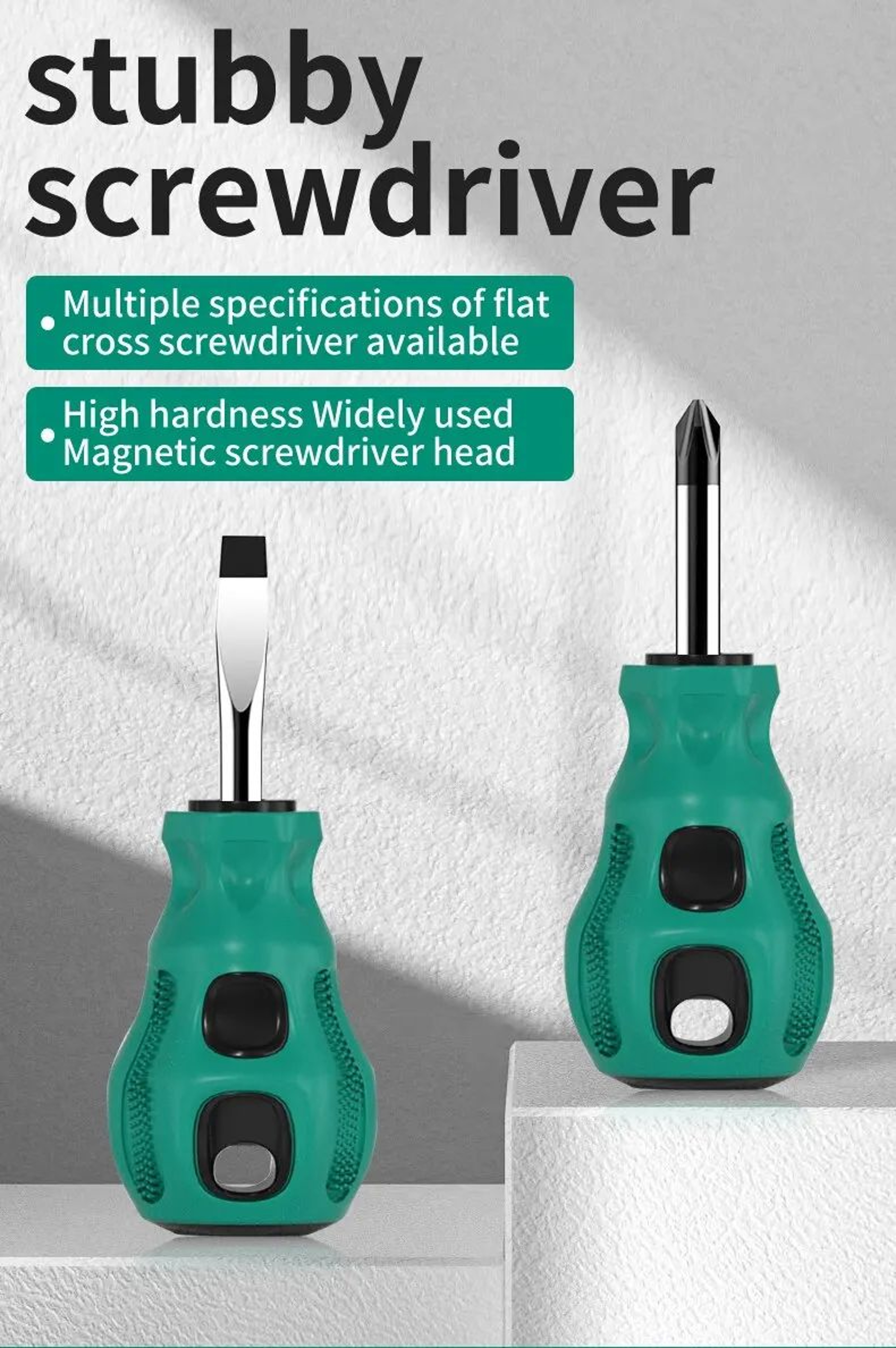 Magnetic Mini Short Handle Screwdriver Set 6
