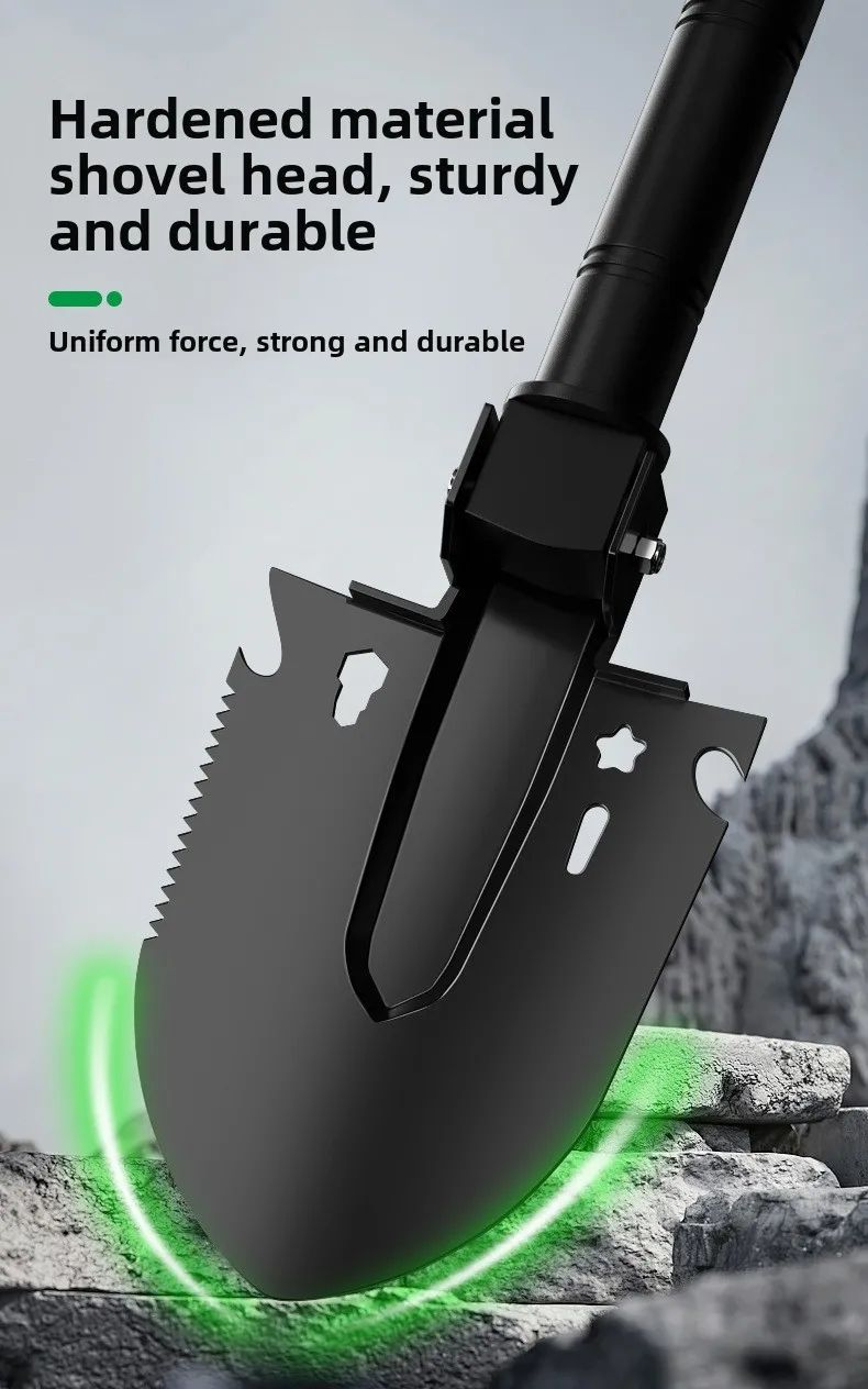 Multifunction Folding Camping Shovel 7