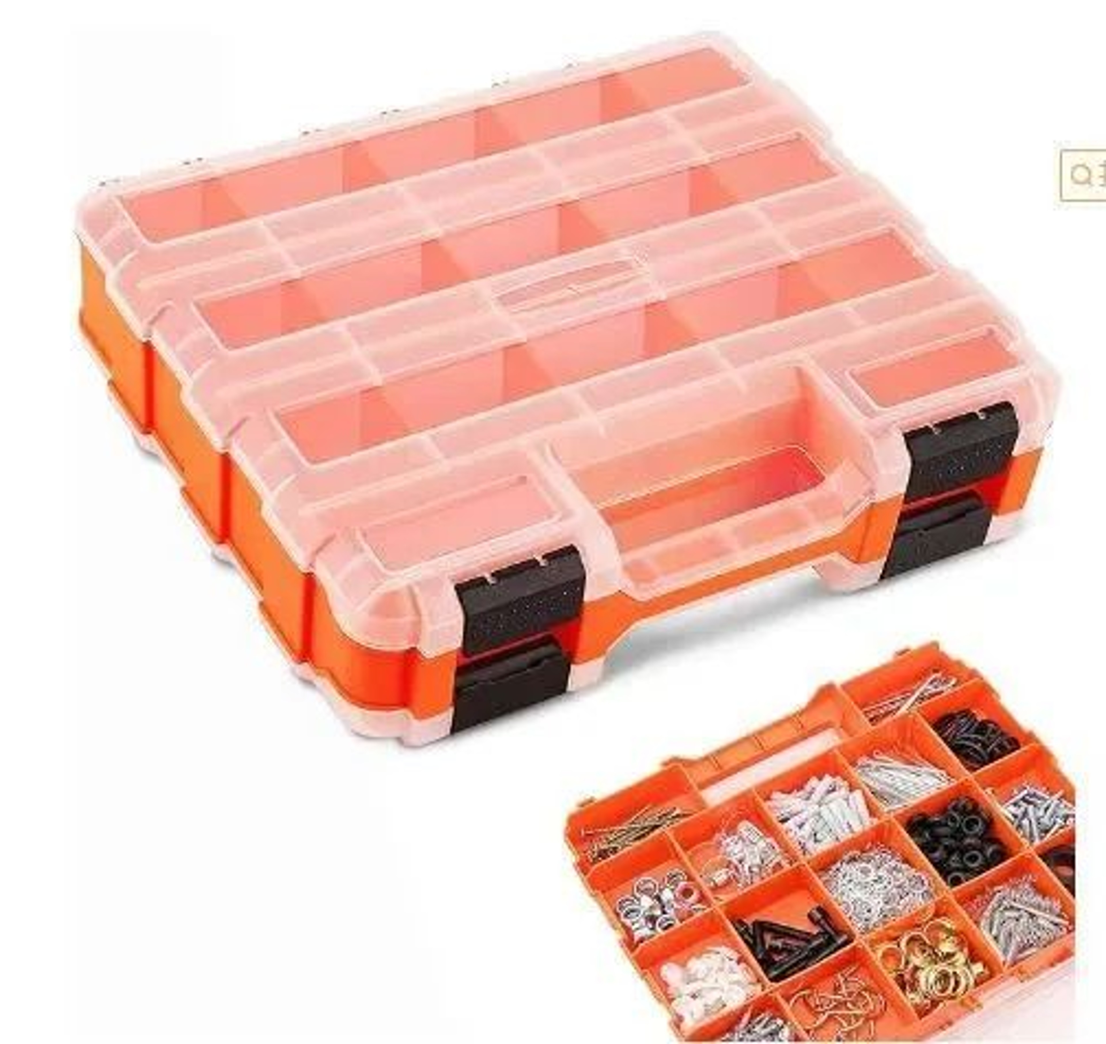 Double Sided Small Parts Tool Organizer 12
