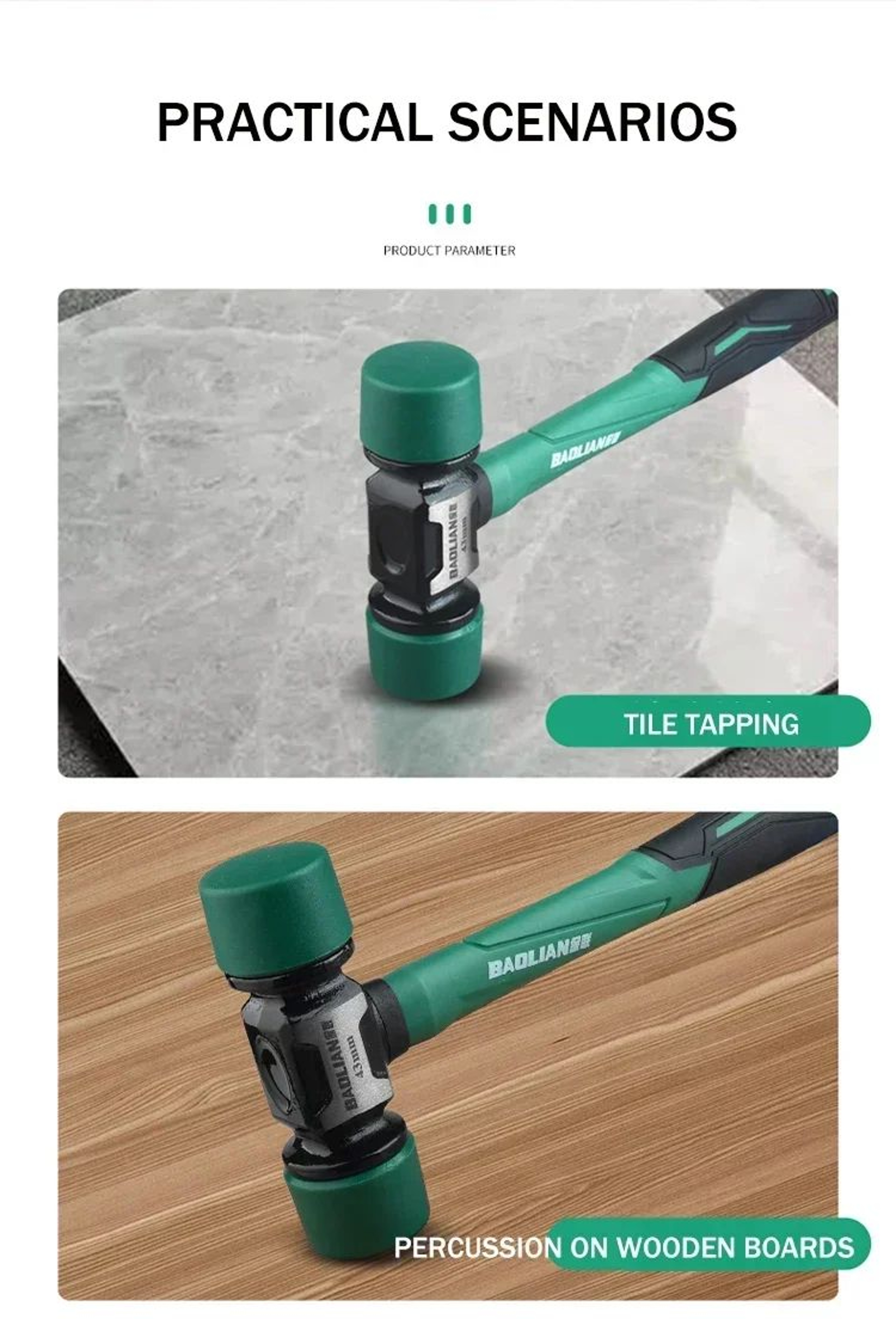 Multifunction Anti Vibration Rubber Hammer 11