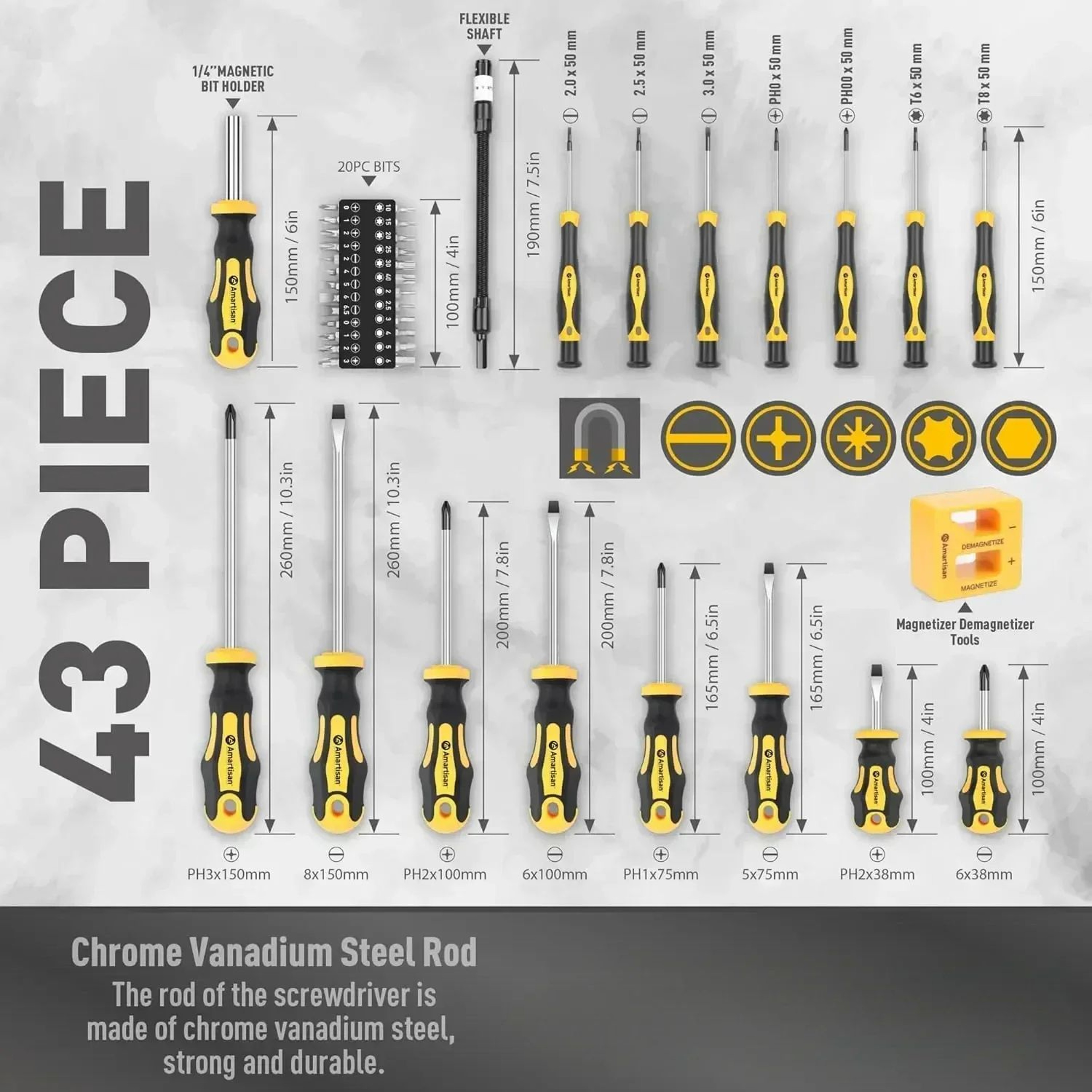 Magnetic Precision Screwdriver Set With Case 3