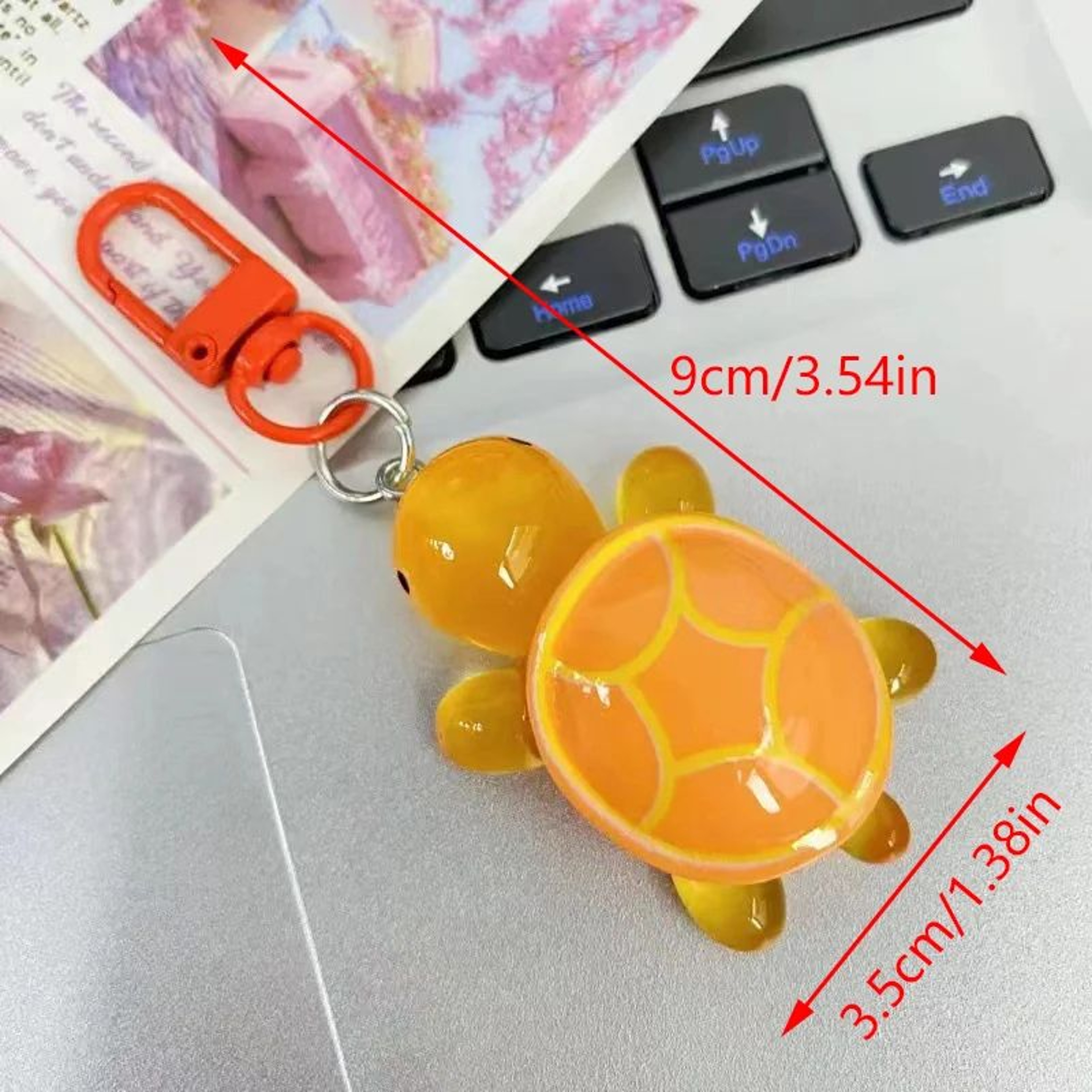 Glow Turtle Resin Keychain Ornament 5