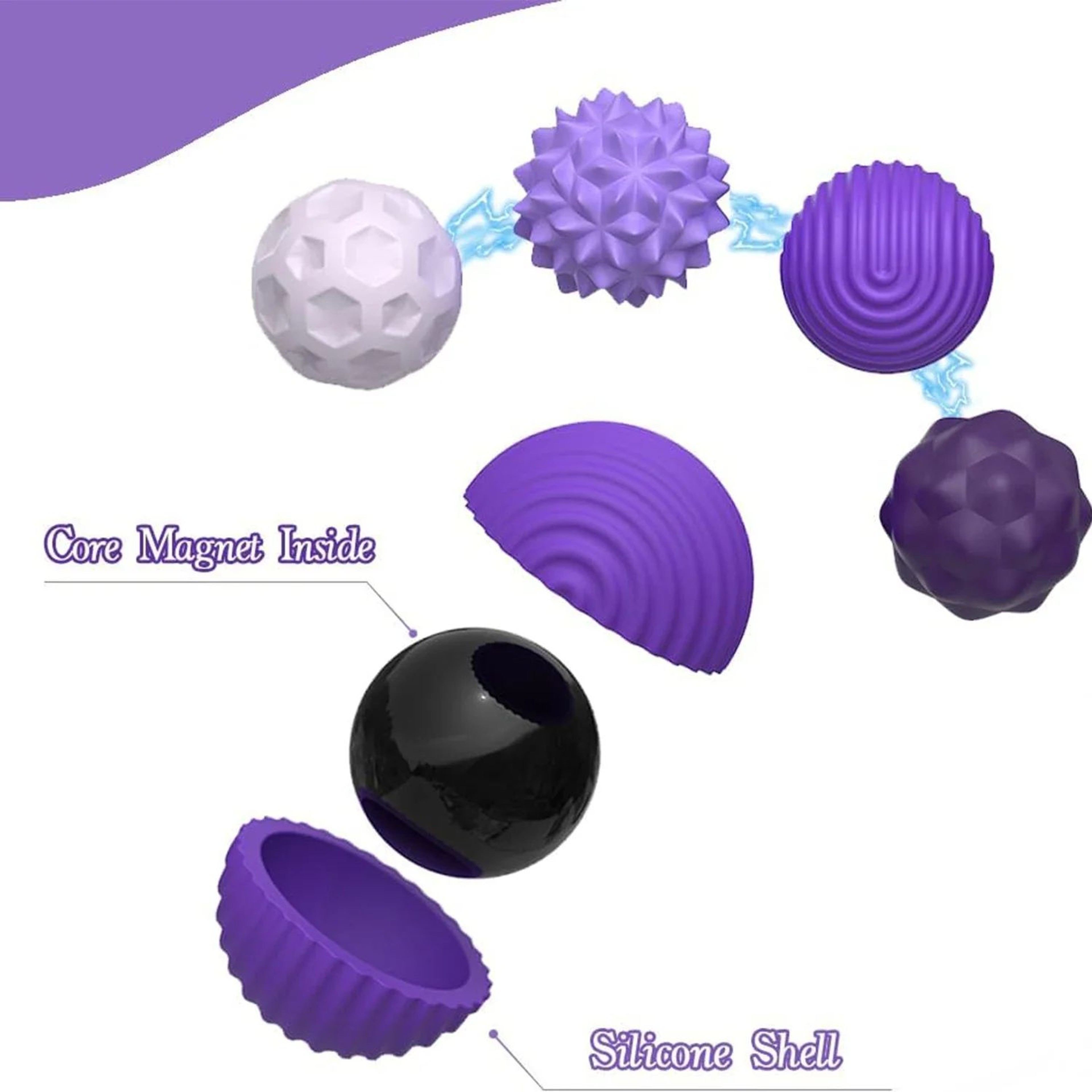 Magnetic Silicone Sensory Fidget Balls 8