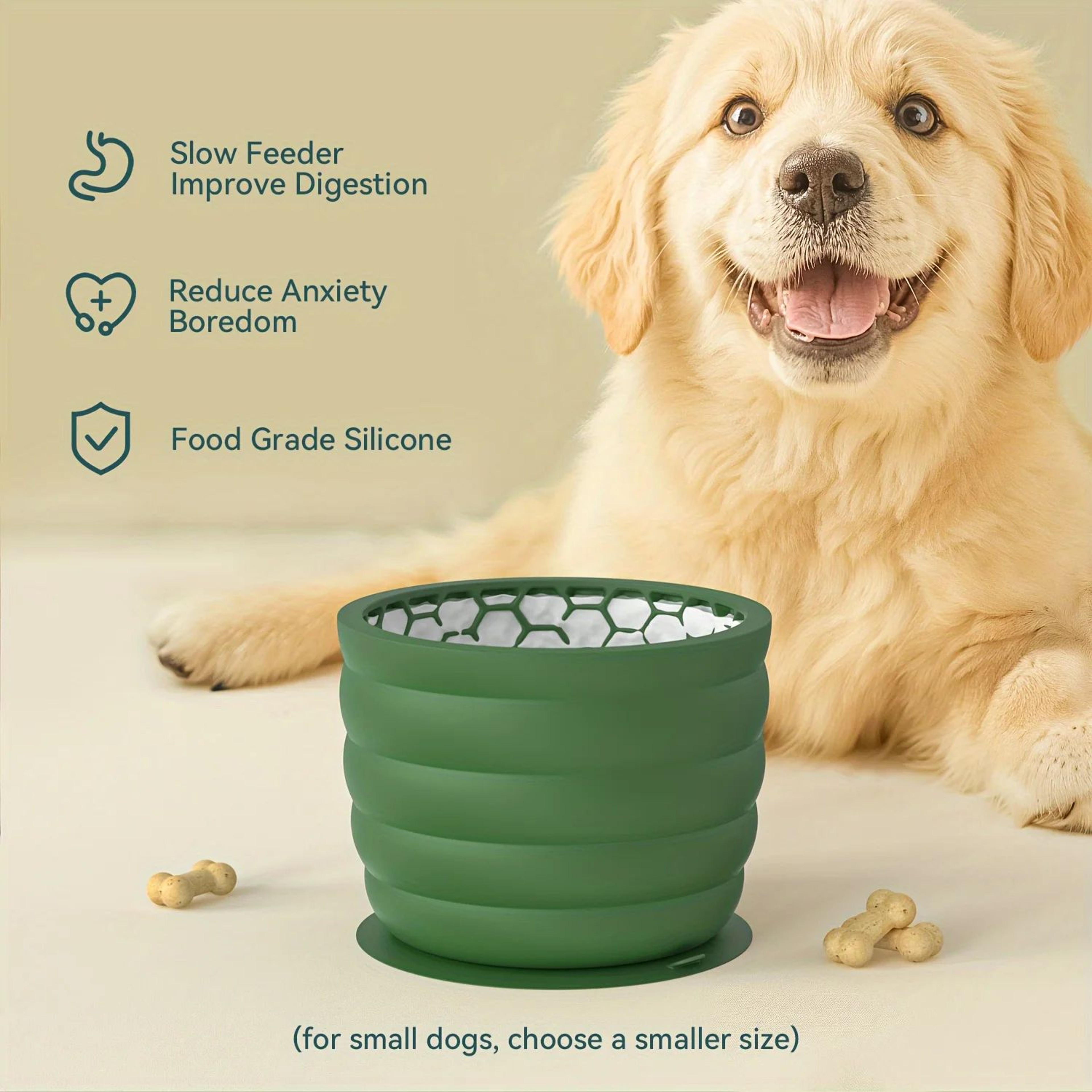 Silicone Slow Feeder Dog Bowl 6