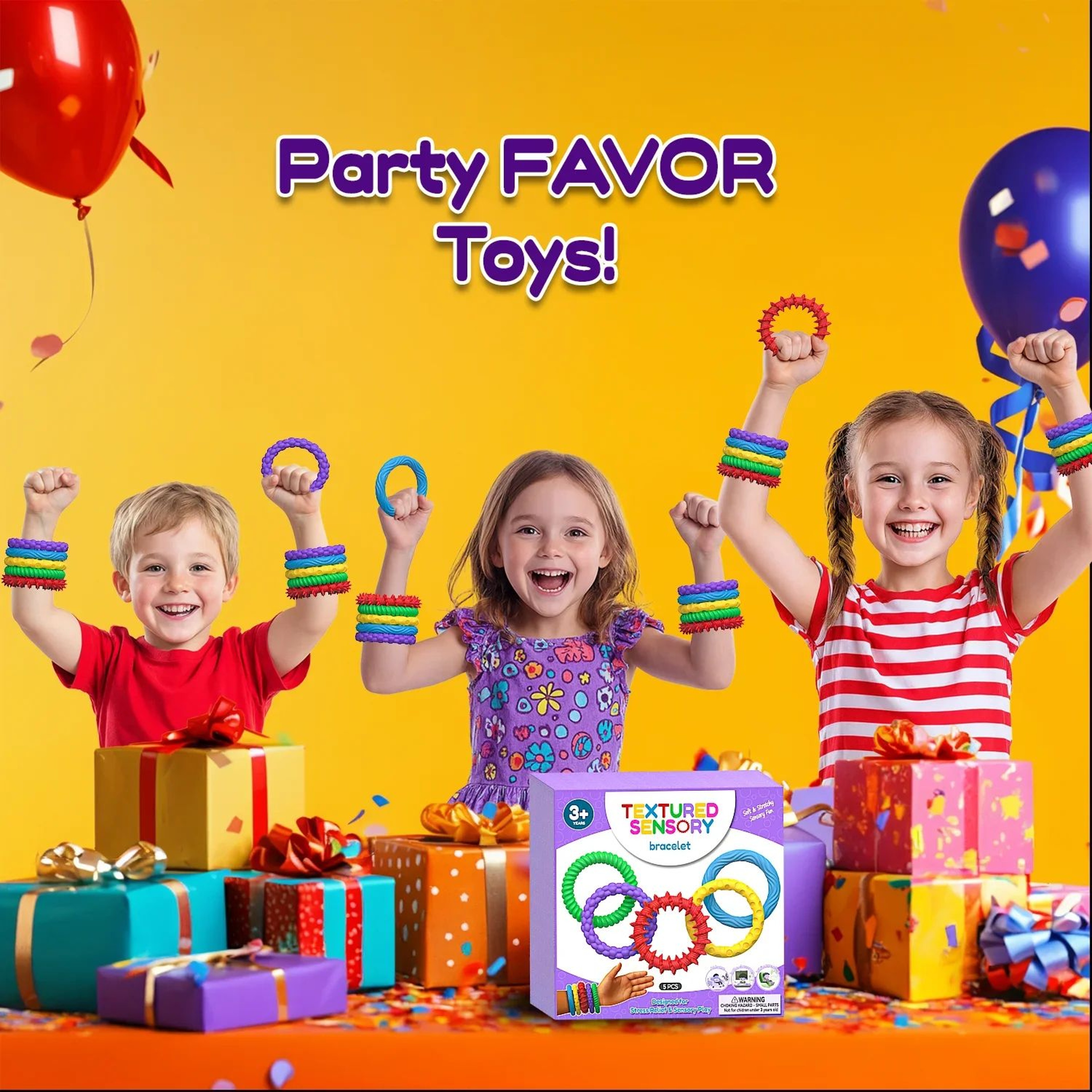 5pcs Sensory Fidget Bracelet For Stress Relief 5