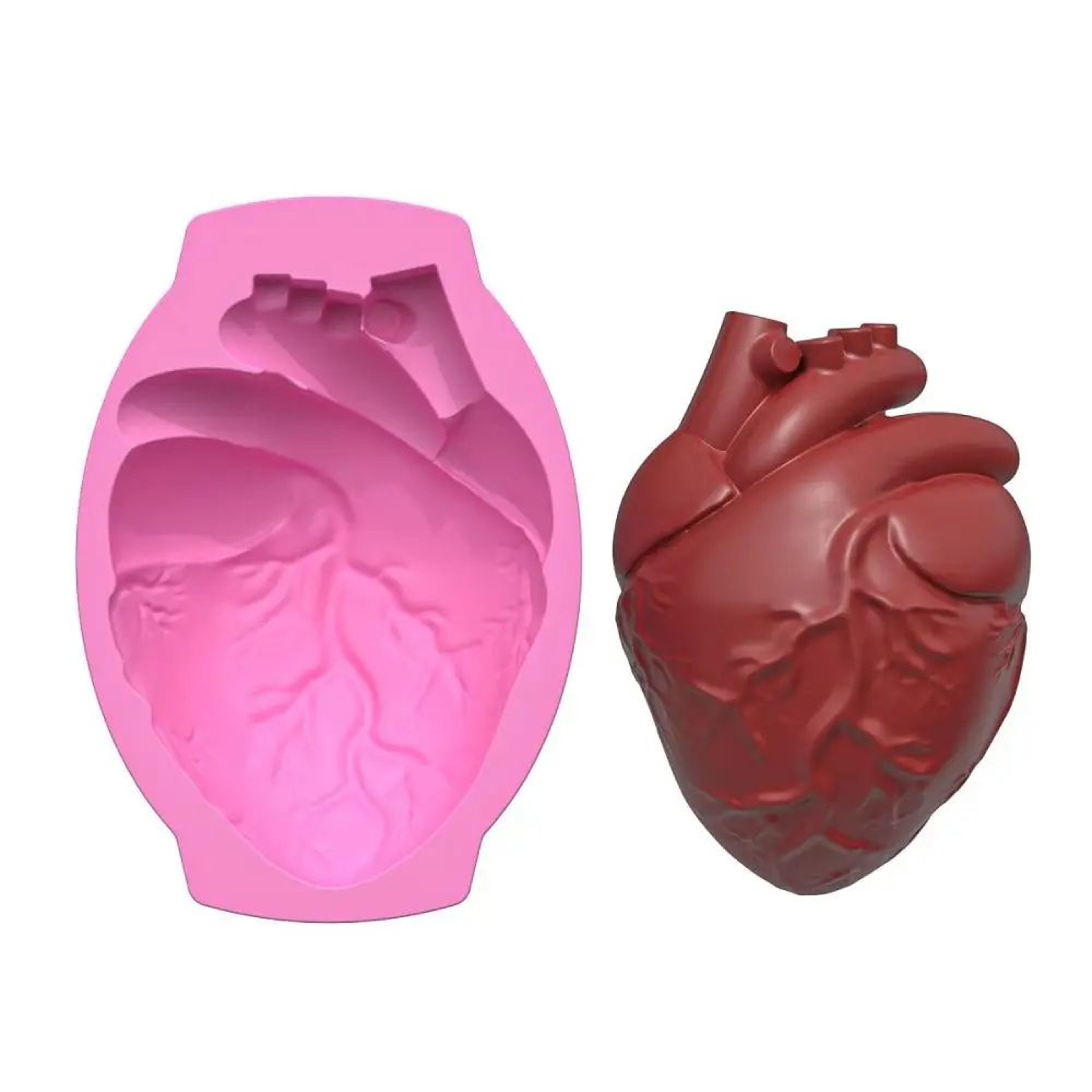 Silicone Human Brain Cake Mold 11