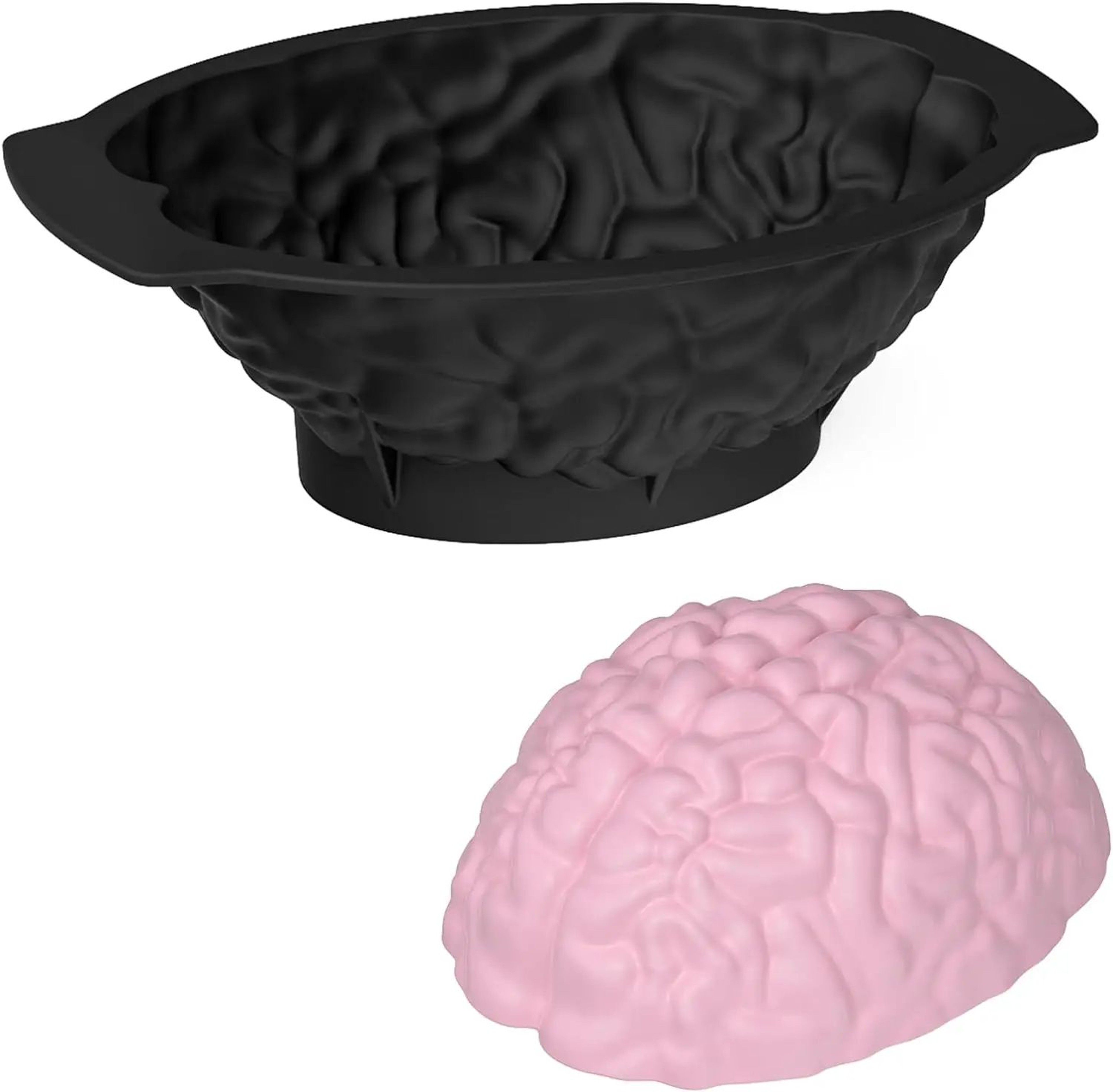 Silicone Human Brain Cake Mold 13