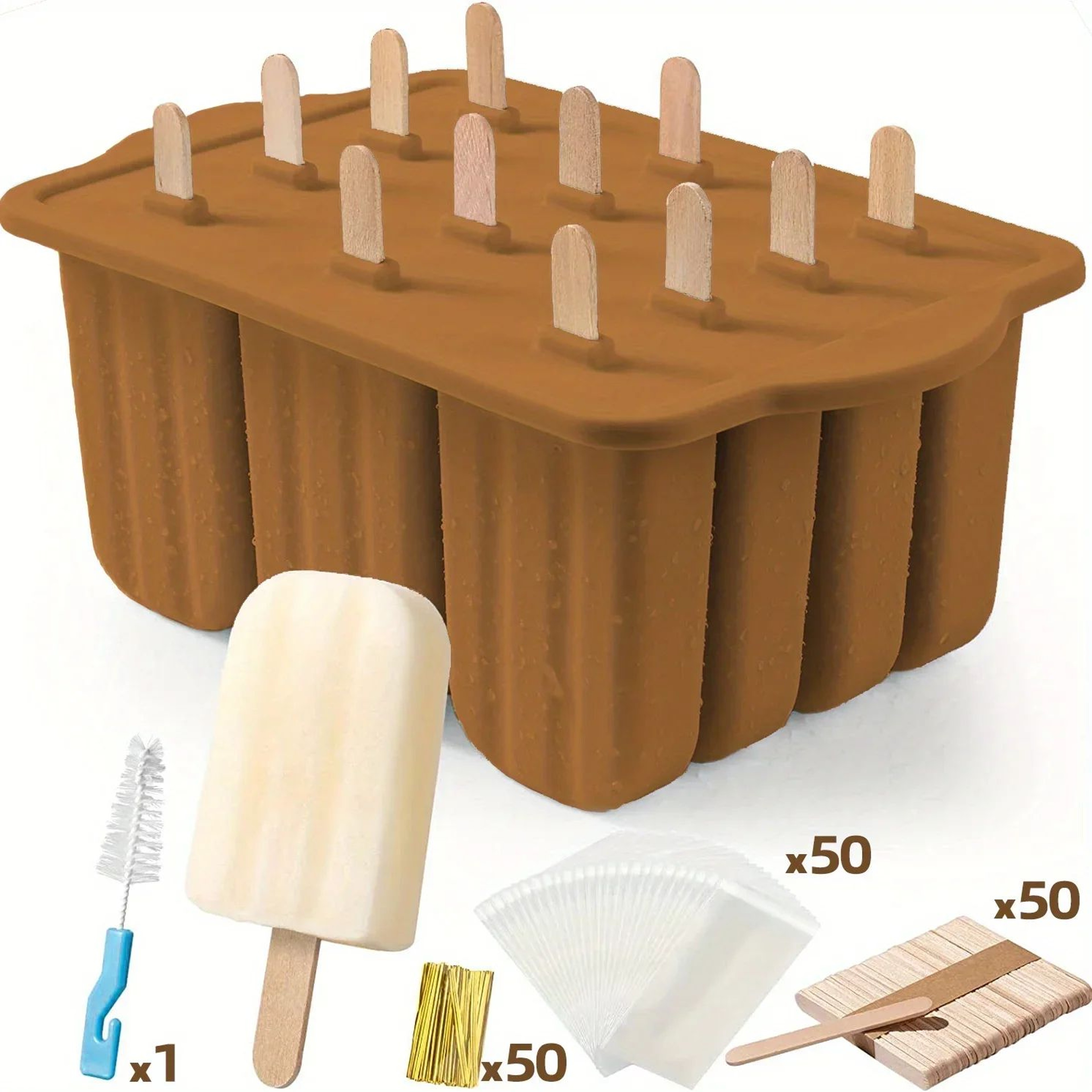 Silicone Popsicle Molds Set Of 12 14