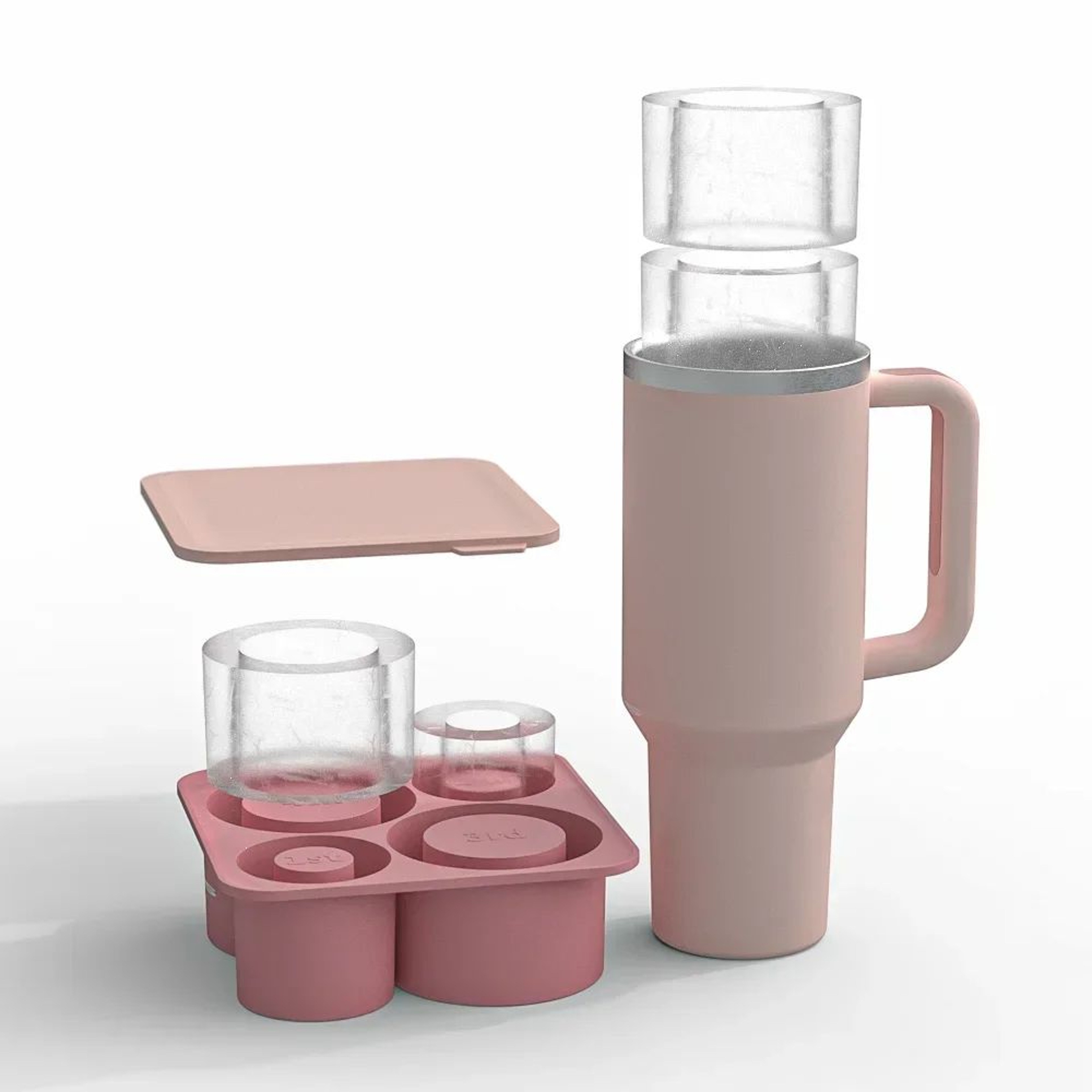 Silicone Hollow Cylinder Ice Cube Tray 7
