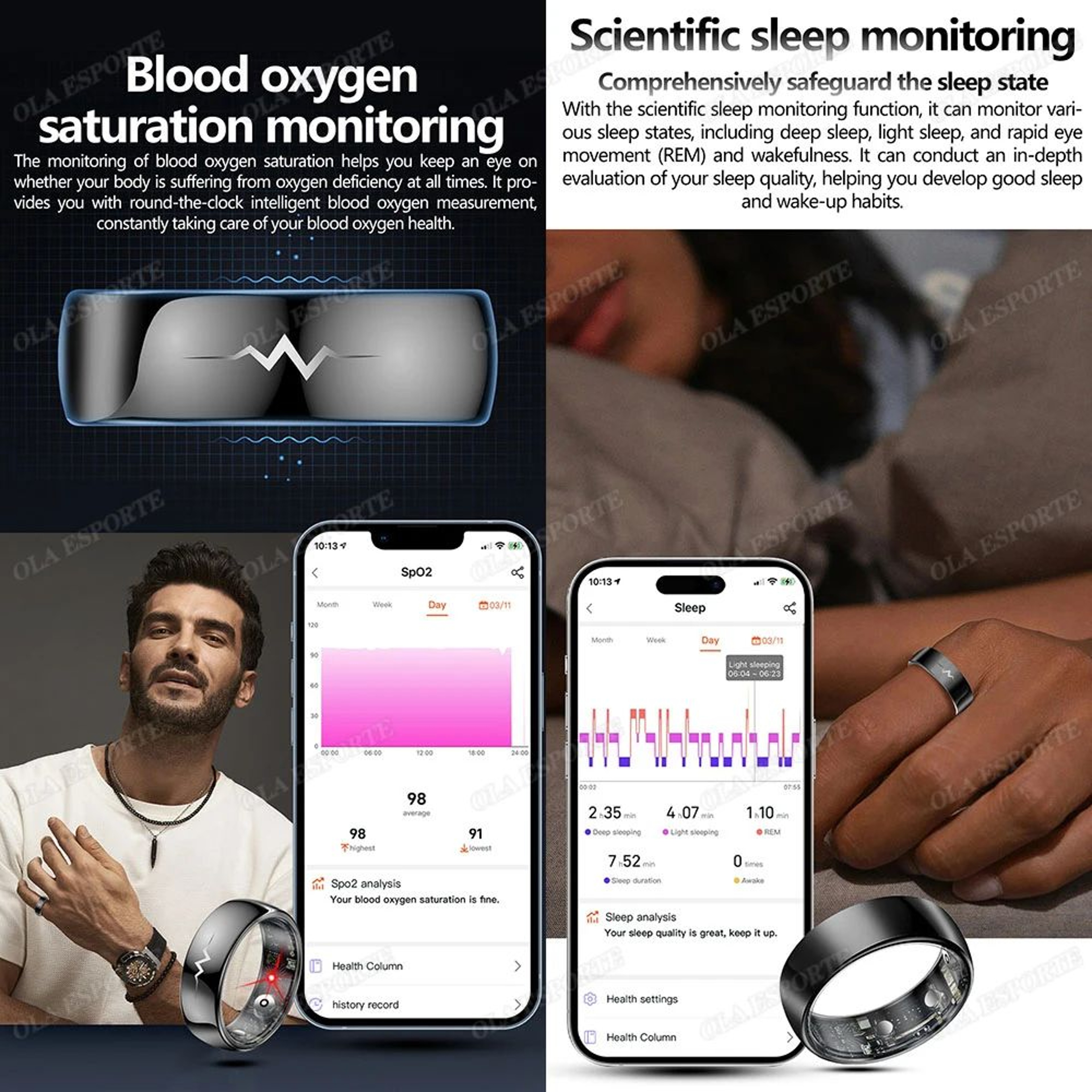 ECG Health Monitoring Smart Ring 2