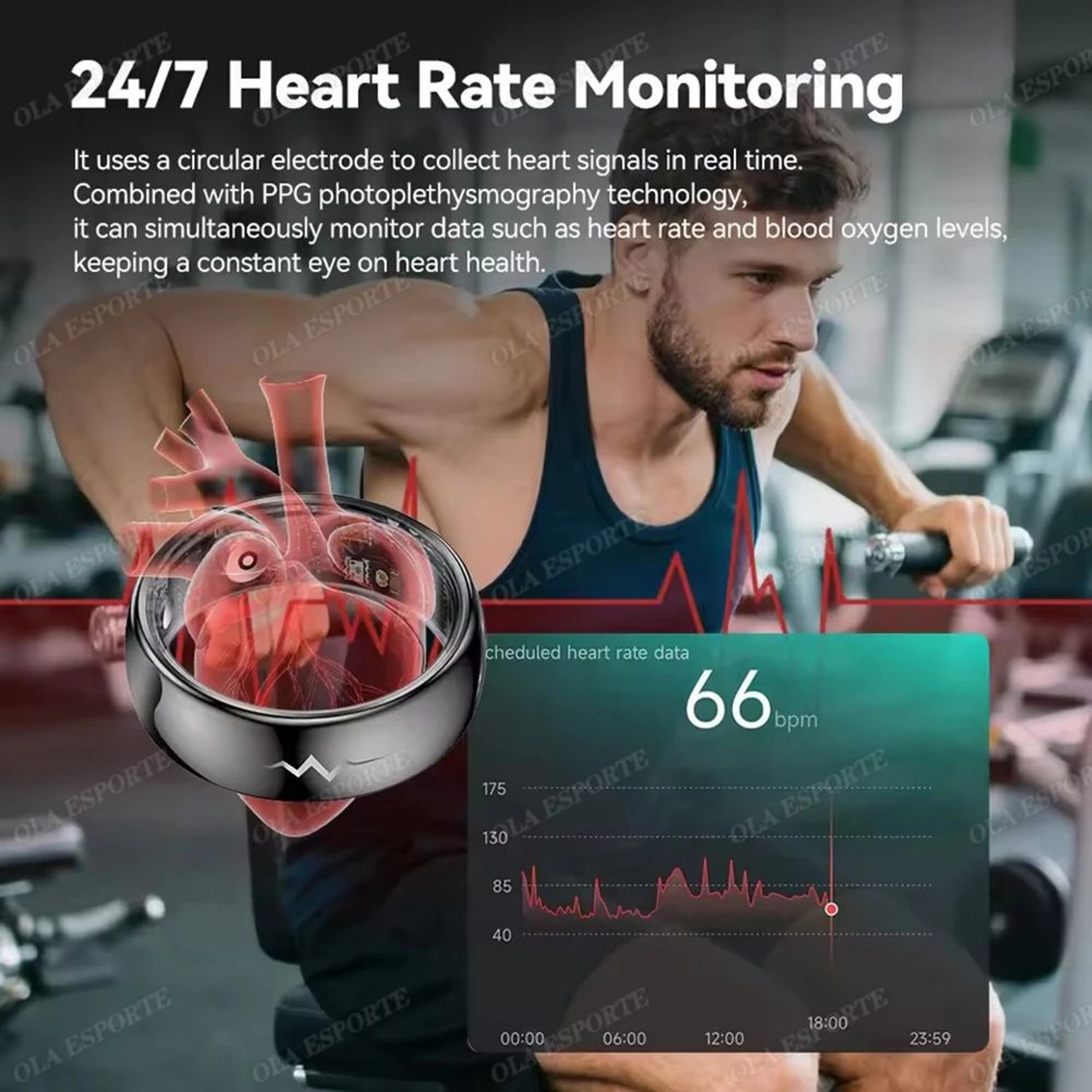 ECG Health Monitoring Smart Ring 3