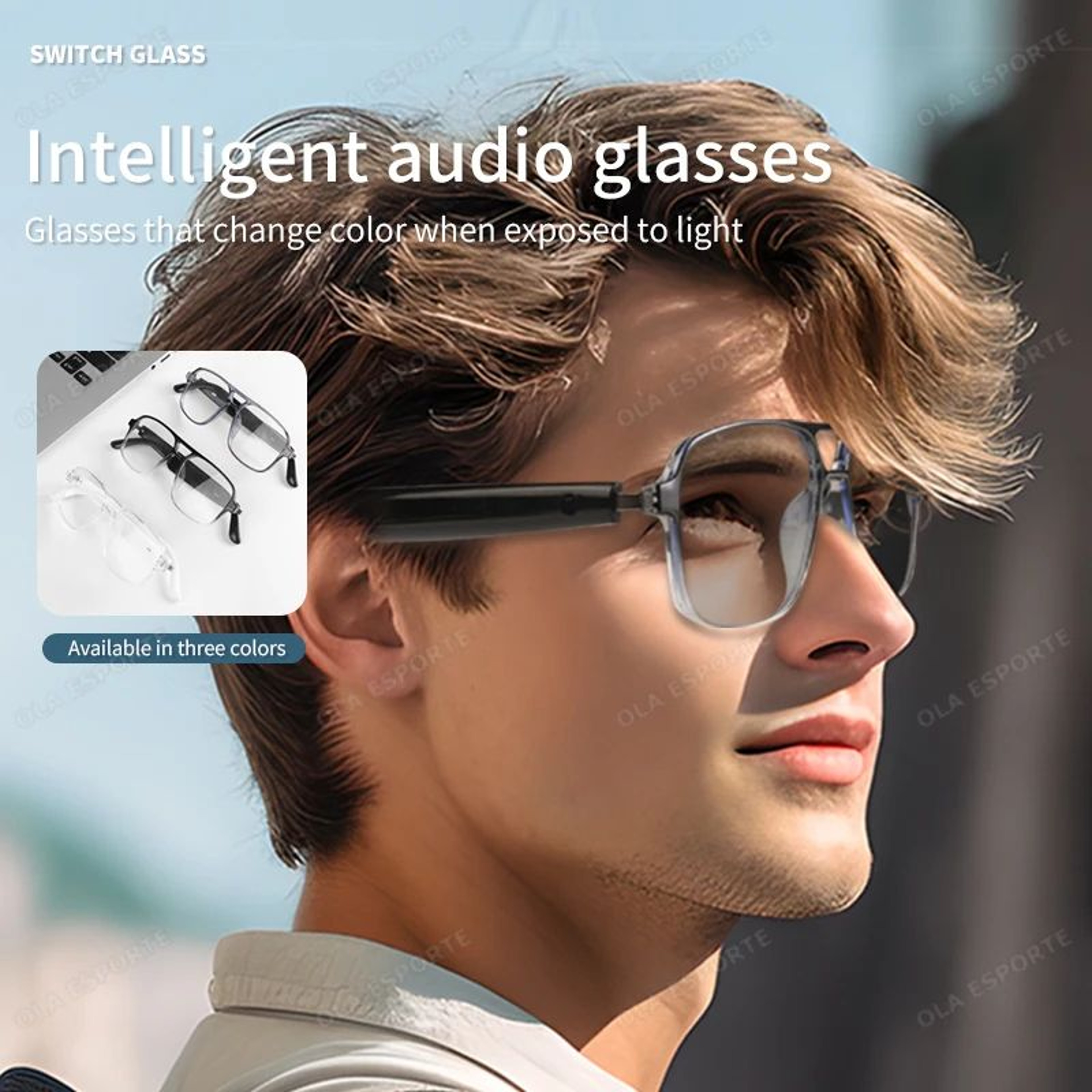 Wireless Bluetooth Audio Smart Glasses With Anti Blue Light Protection 2