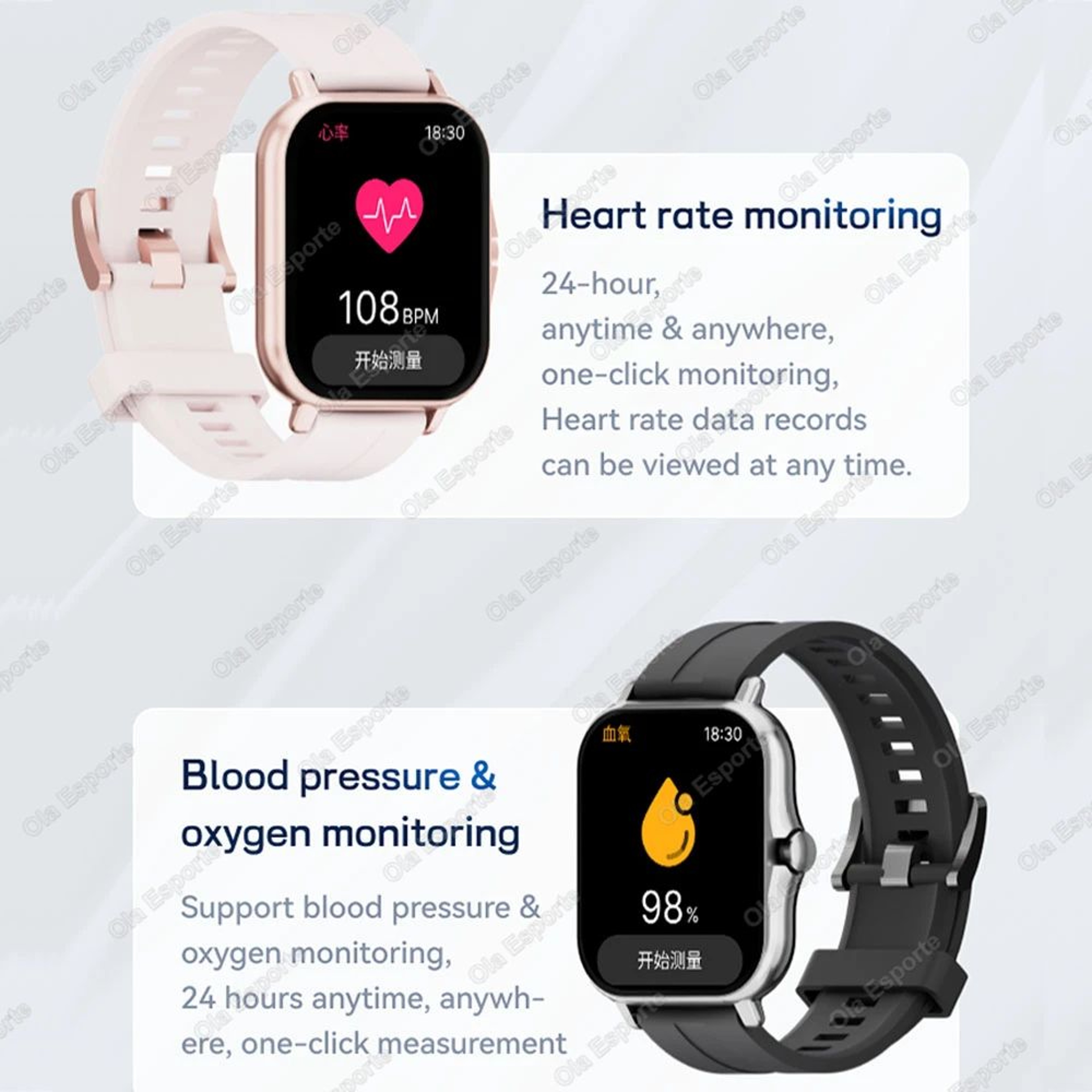 Full Touch Bluetooth Smart Watch Music Playback Sleep Fitness Tracker 5
