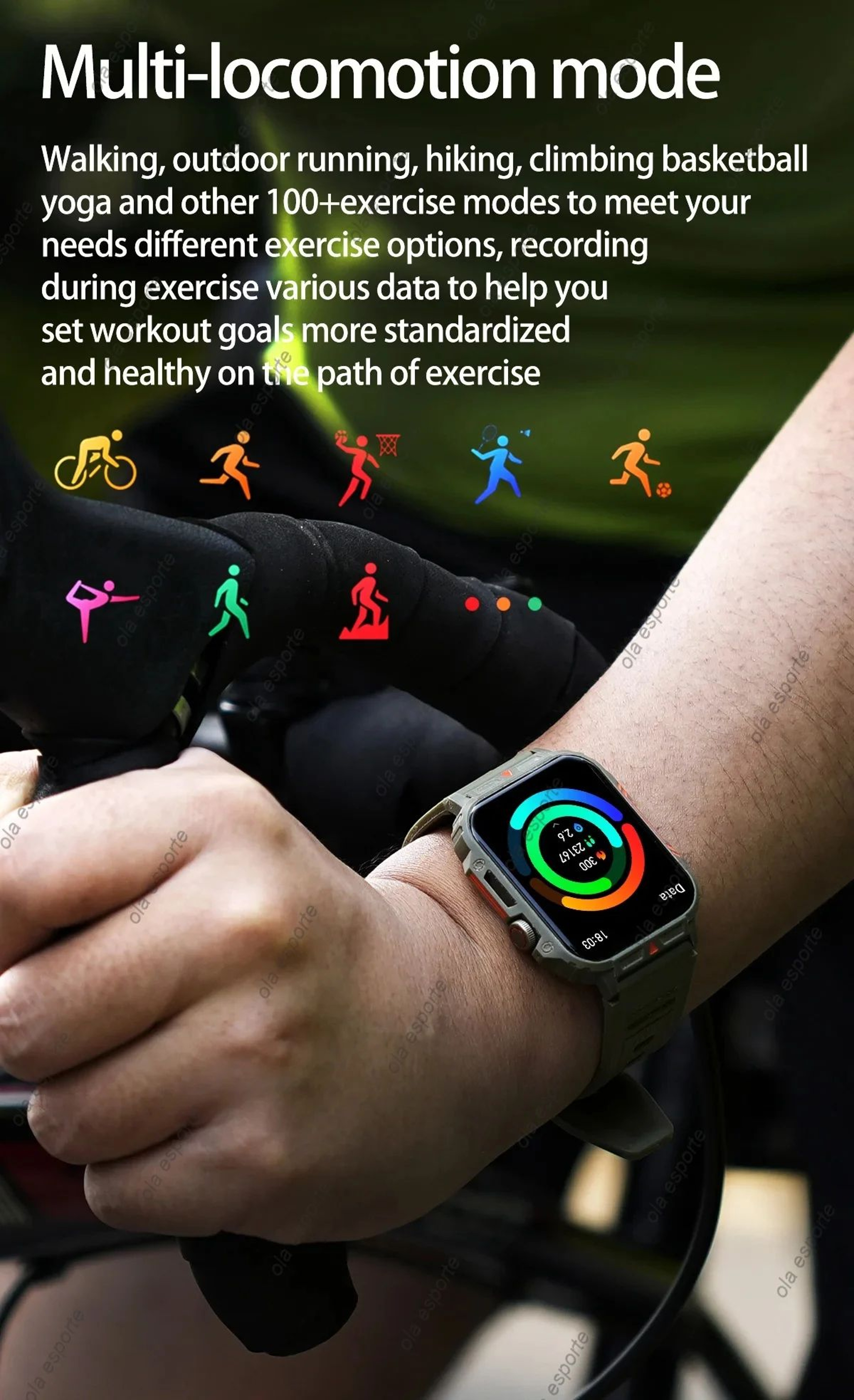 Outdoor Military Bluetooth Smart Watch Heart Rate SpO2 Fitness Tracker 11