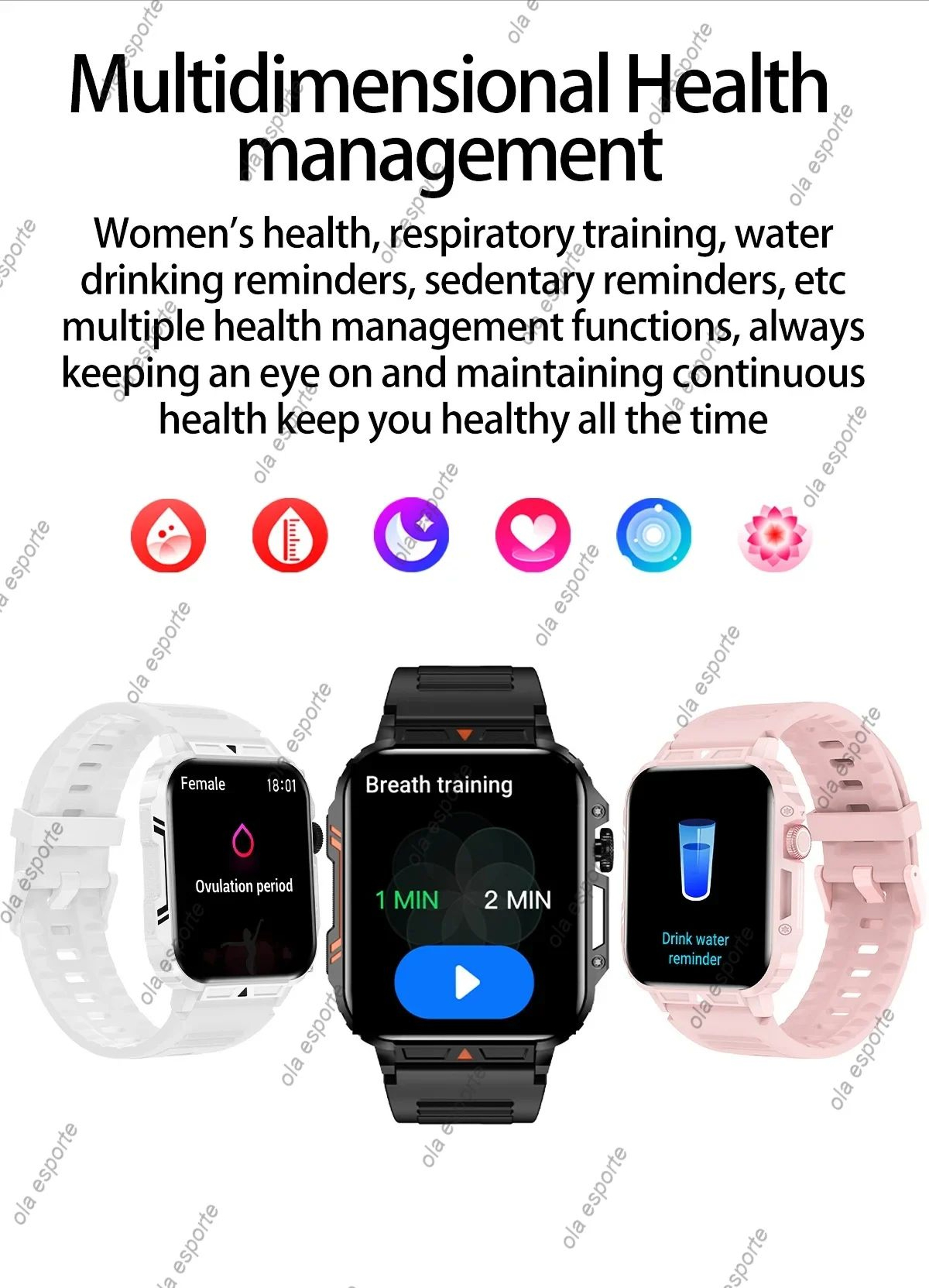 Outdoor Military Bluetooth Smart Watch Heart Rate SpO2 Fitness Tracker 13