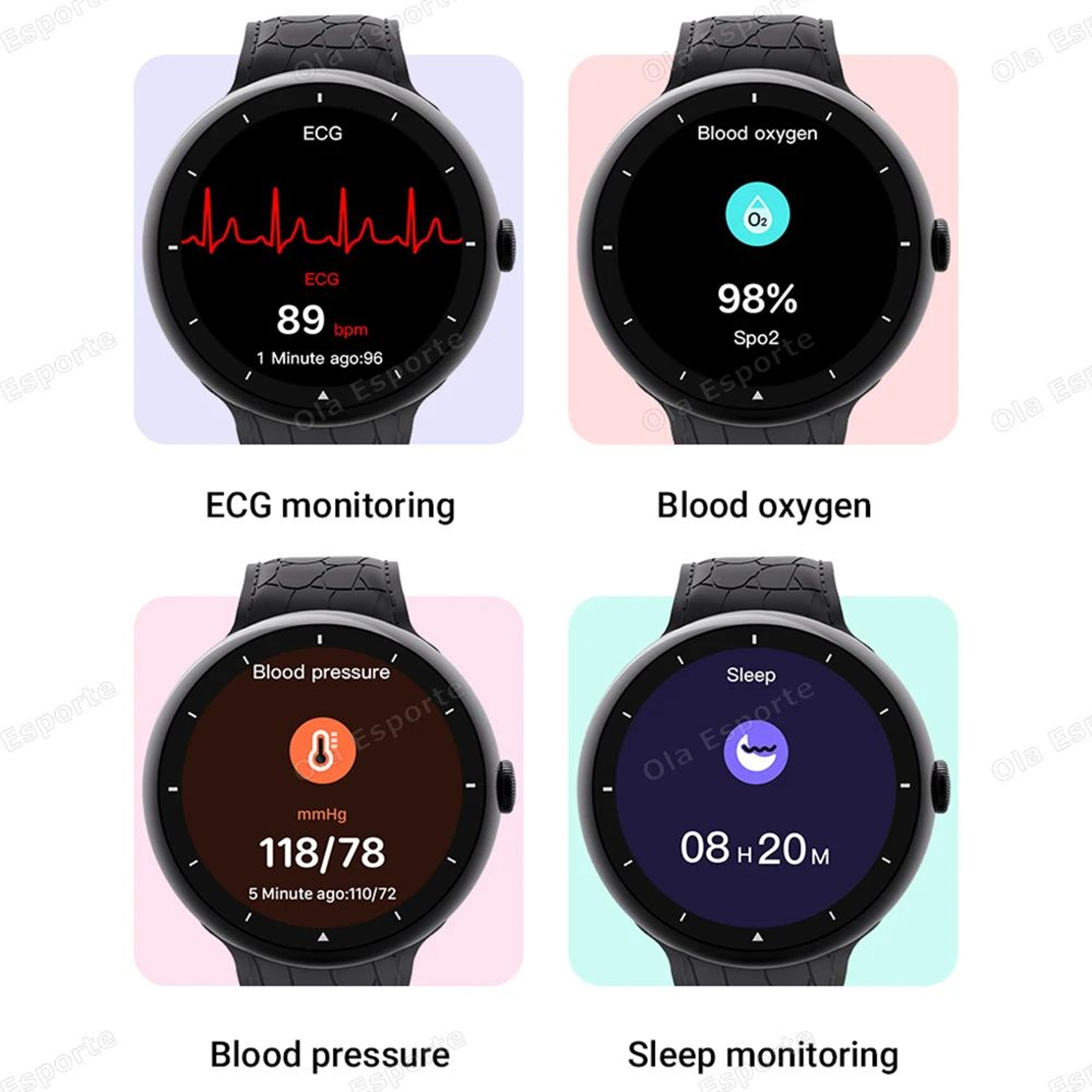 Outdoor Fashion Bluetooth Smart Watch Heart Rate Fitness Tracker 4