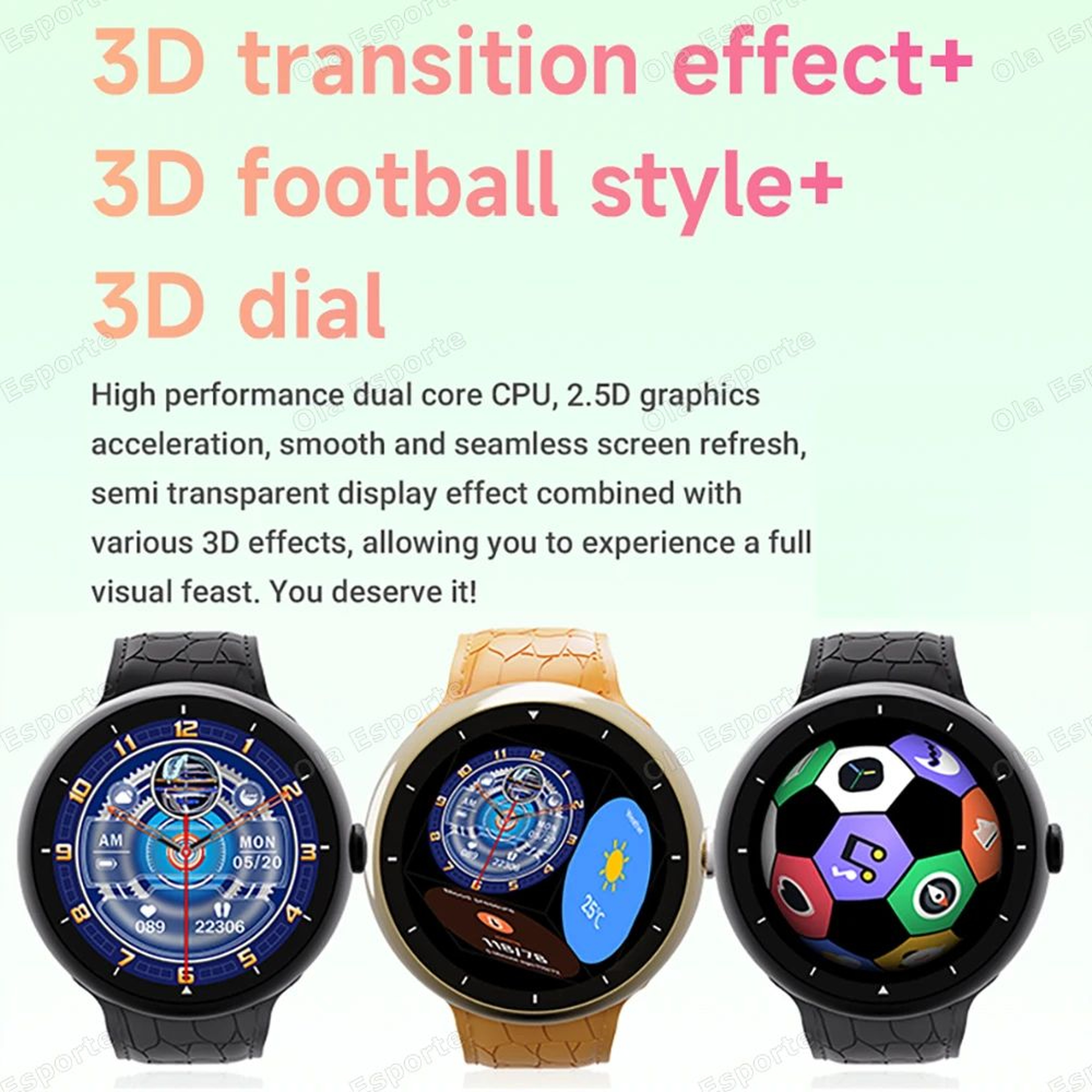 Outdoor Fashion Bluetooth Smart Watch Heart Rate Fitness Tracker 5