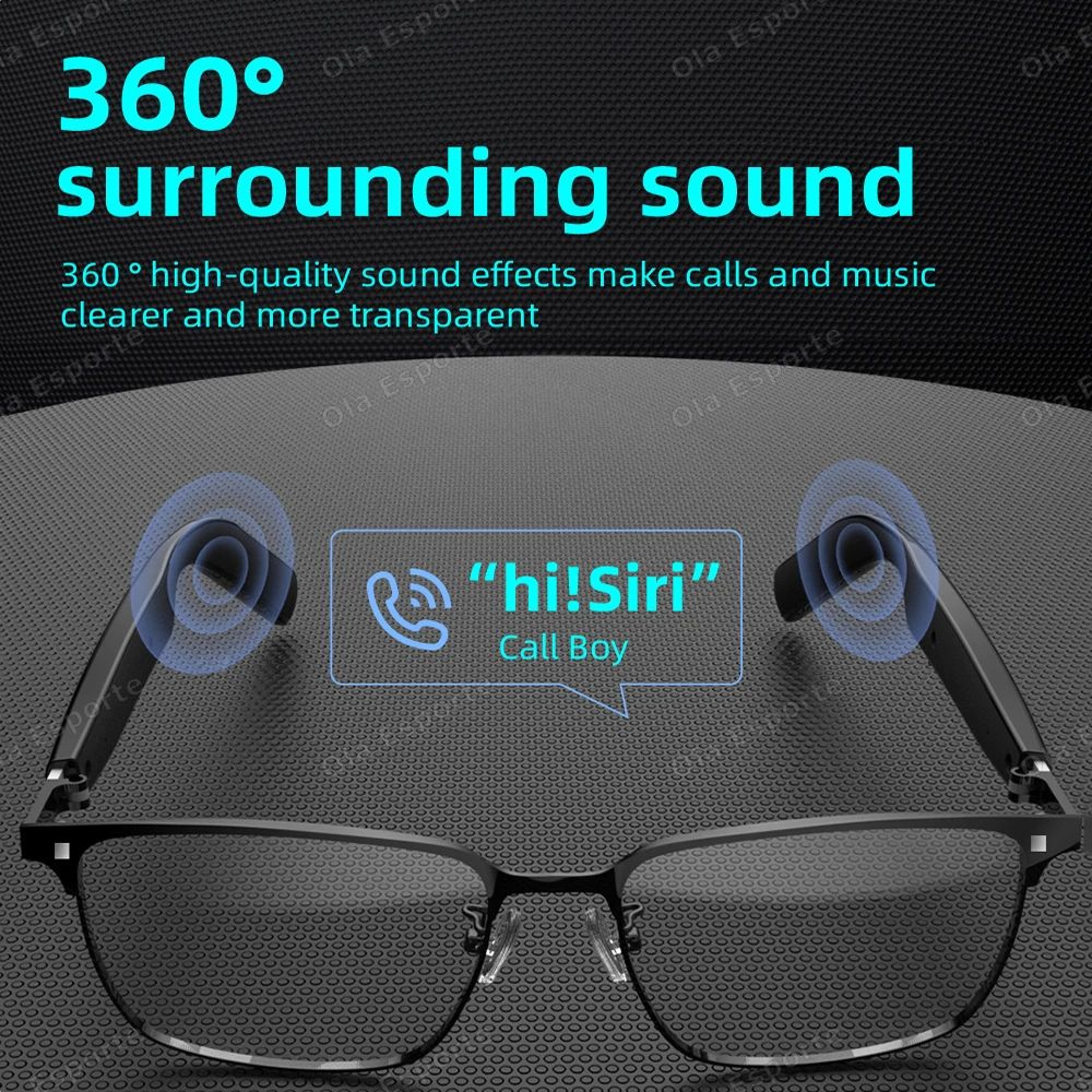 2 In 1 Magnetic Smart Glasses Bluetooth Audio UV Protection Sunglasses 5
