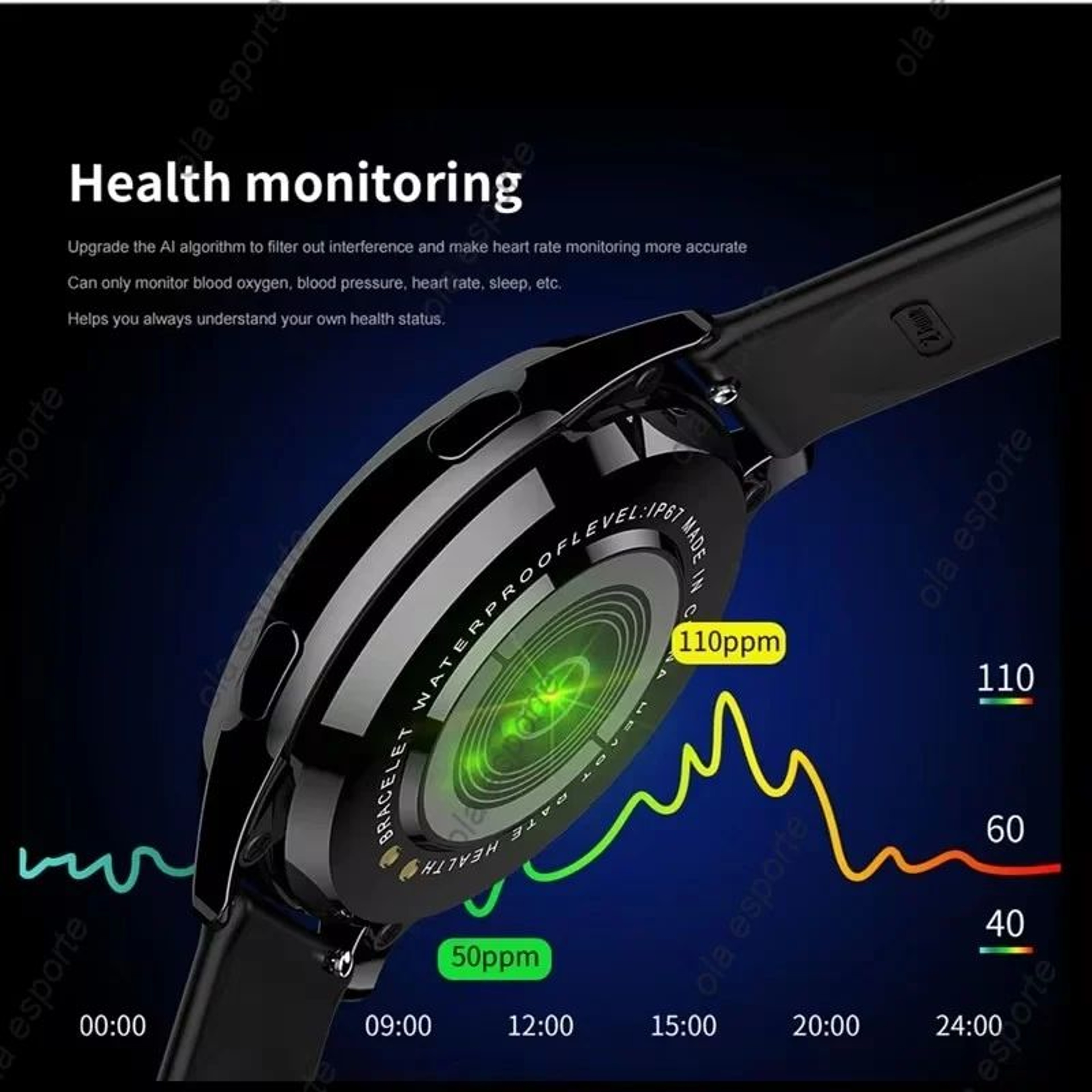 Bluetooth Calling Smart Watch Heart Rate SpO2 Waterproof Fitness Tracker 3