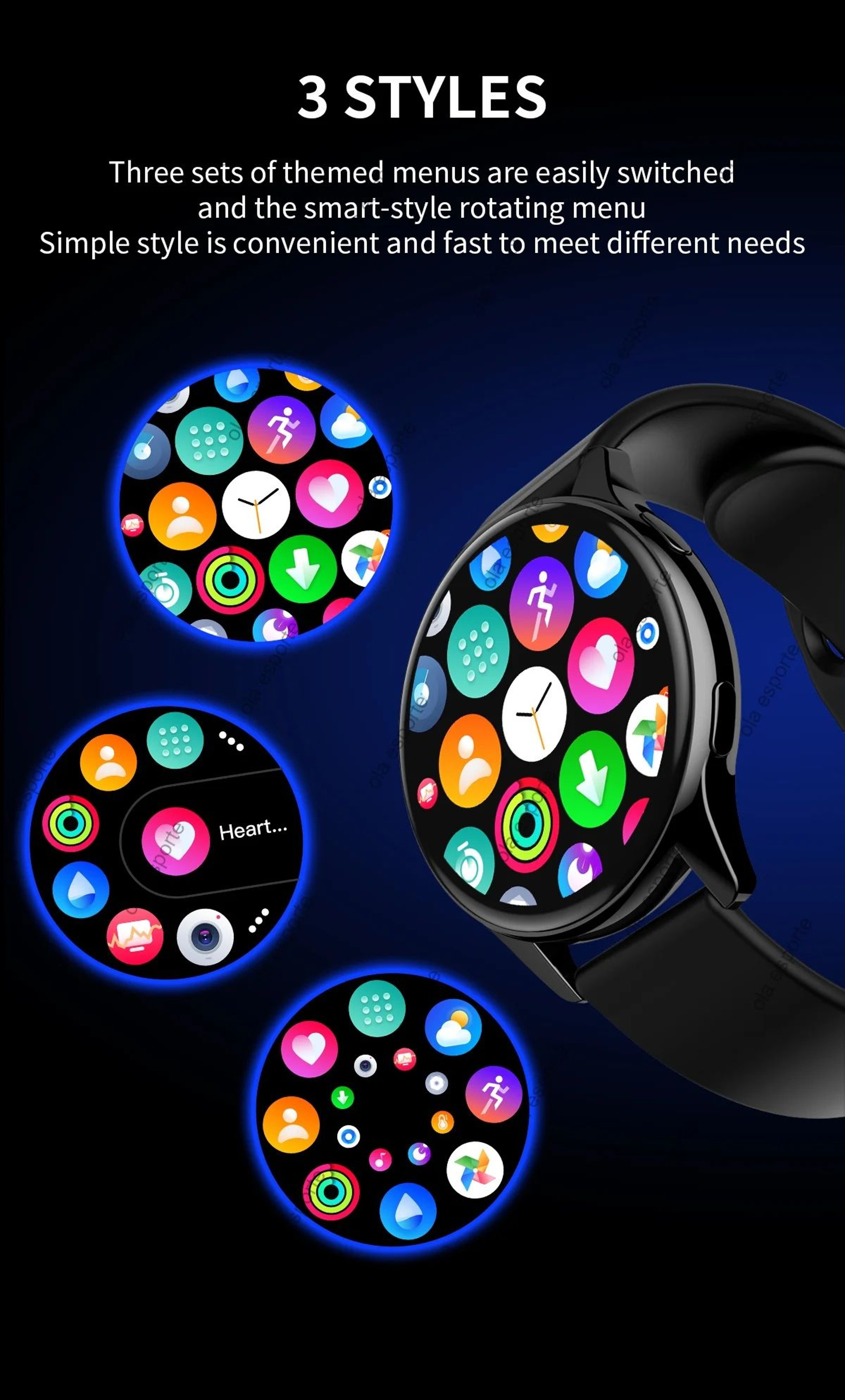 Bluetooth Calling Smart Watch Heart Rate SpO2 Waterproof Fitness Tracker 9