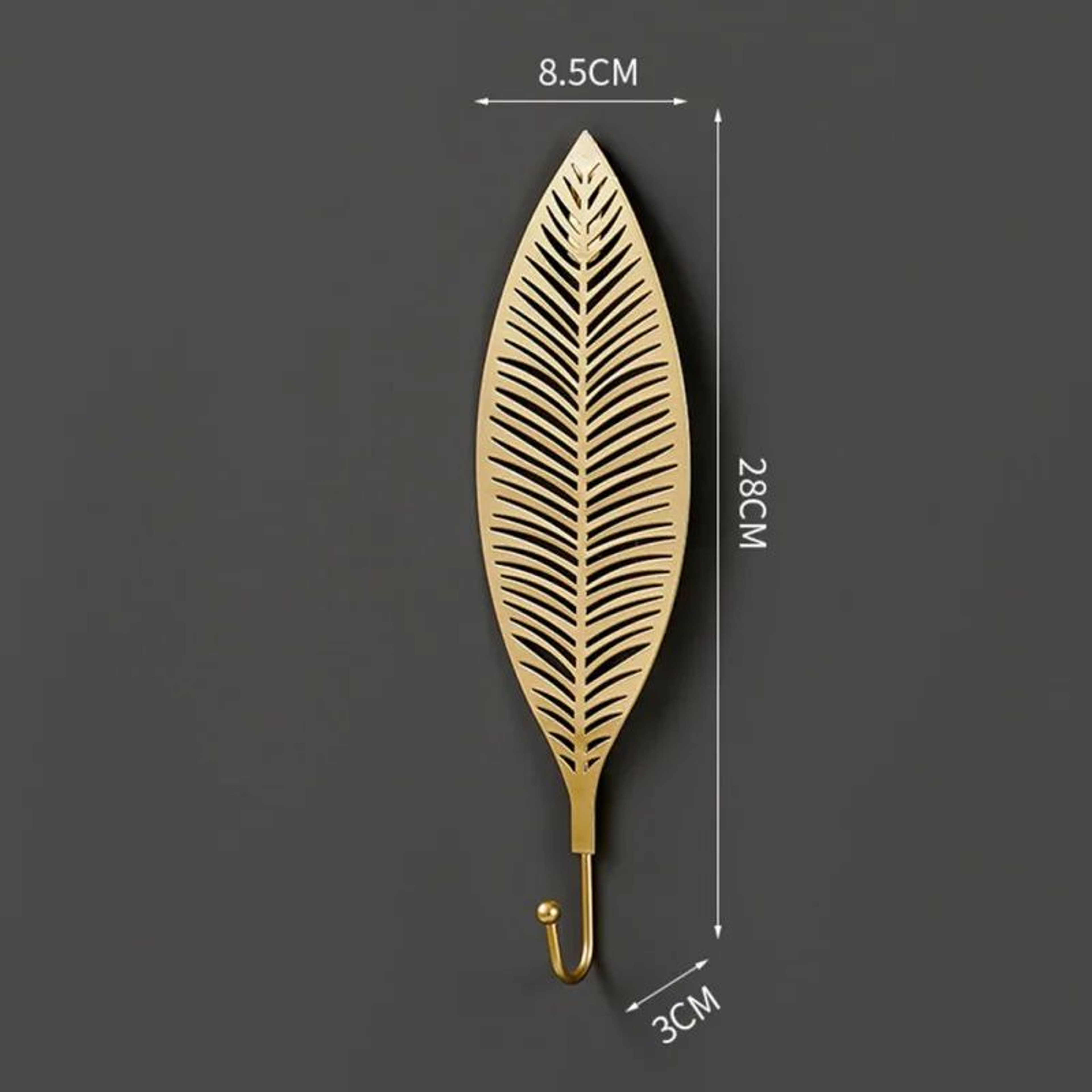 Gold Leaf Metal Wall Hooks Decorative Towel And Clothes Hanger 11