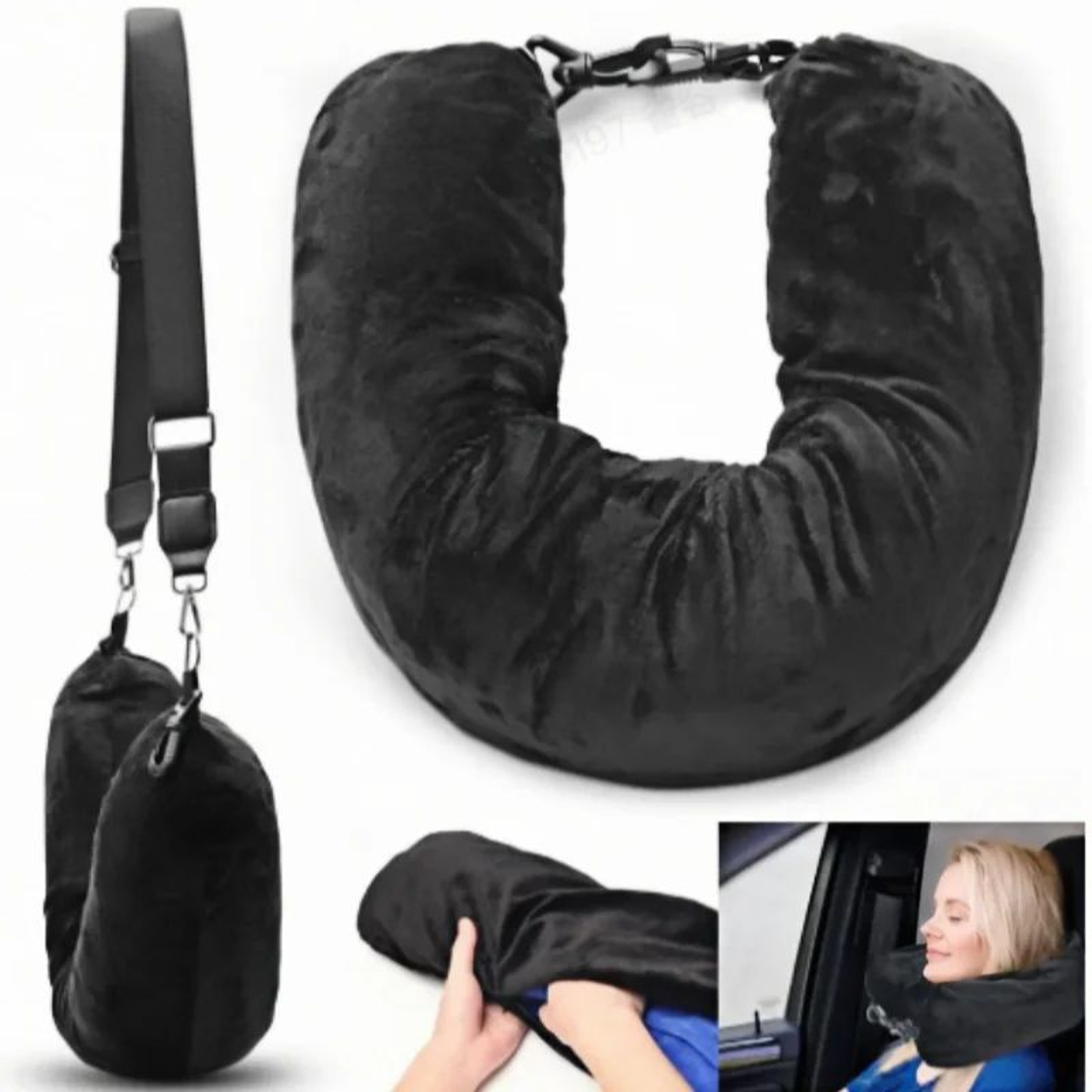 Convertible U Shaped Travel Neck Pillow 0