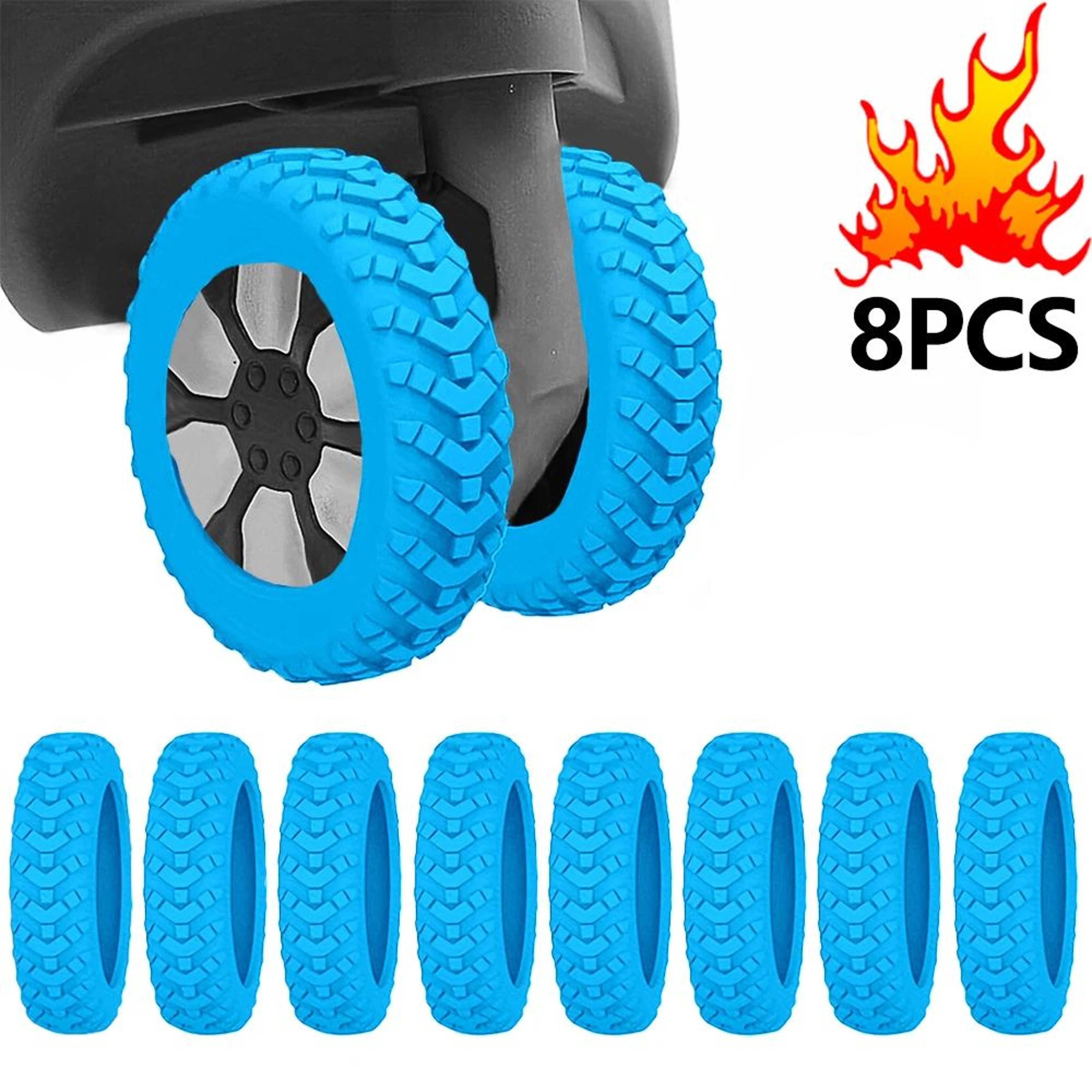 Silicone Luggage Wheel Protector Covers 11