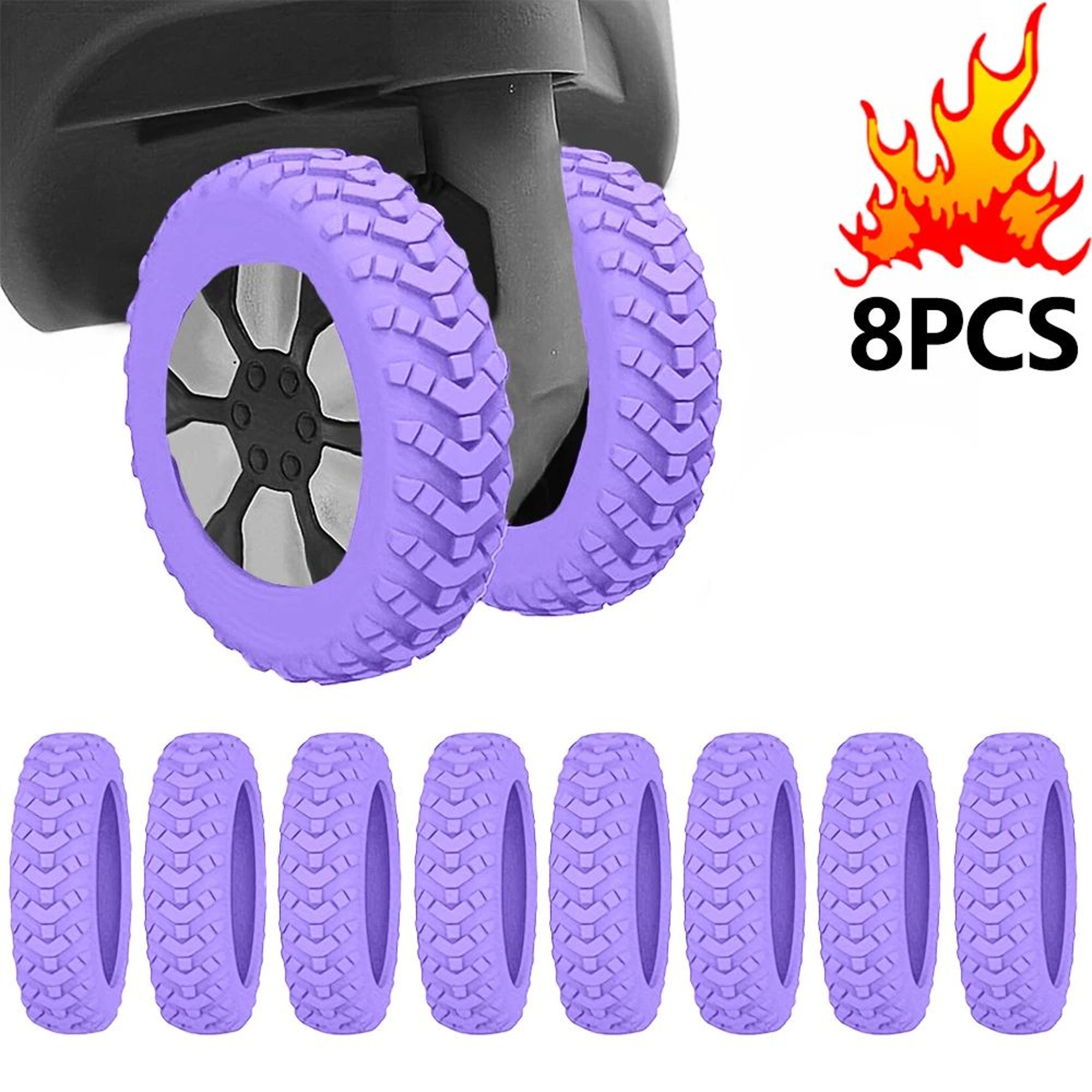 Silicone Luggage Wheel Protector Covers 12