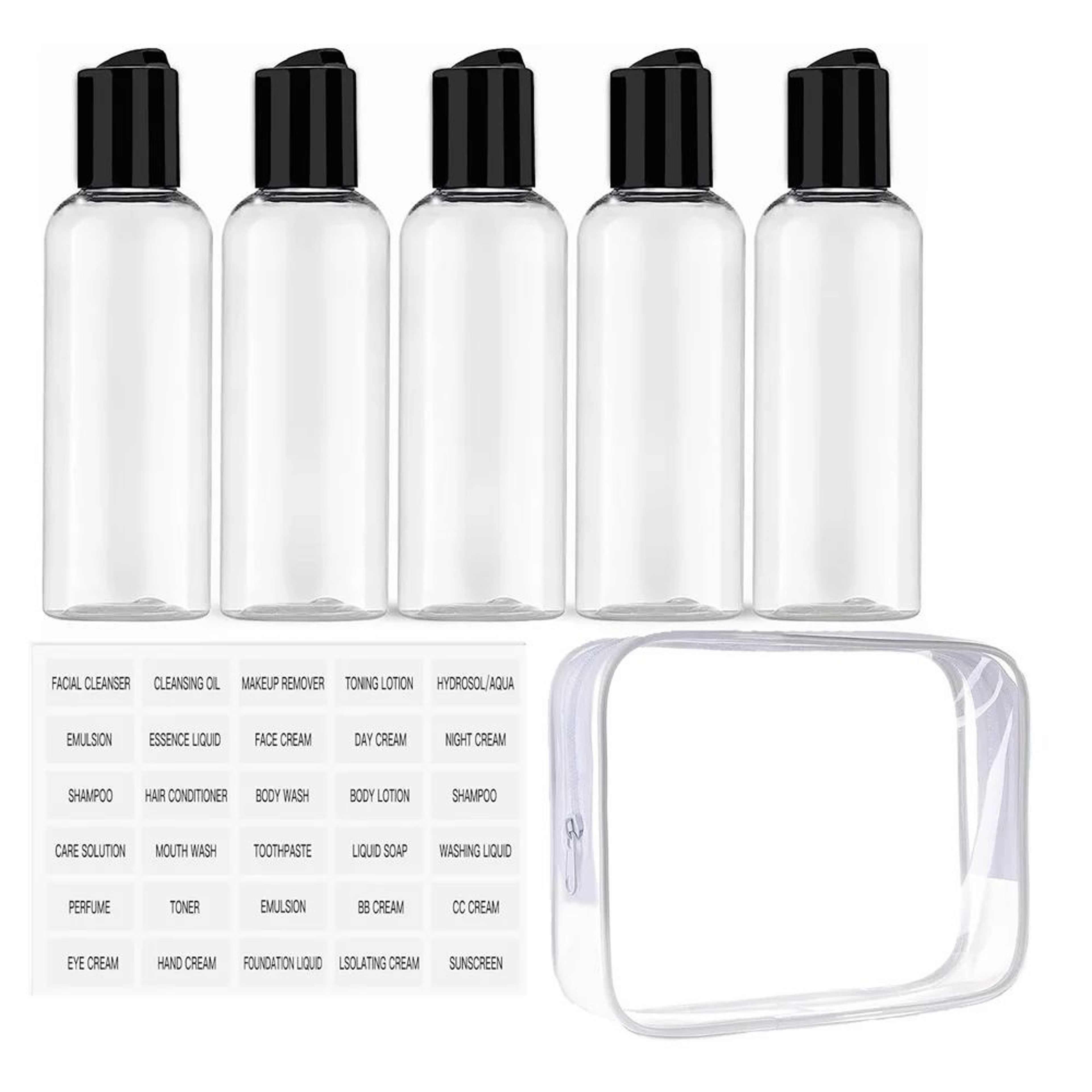 100ml Travel Cosmetic Bottle Set 10