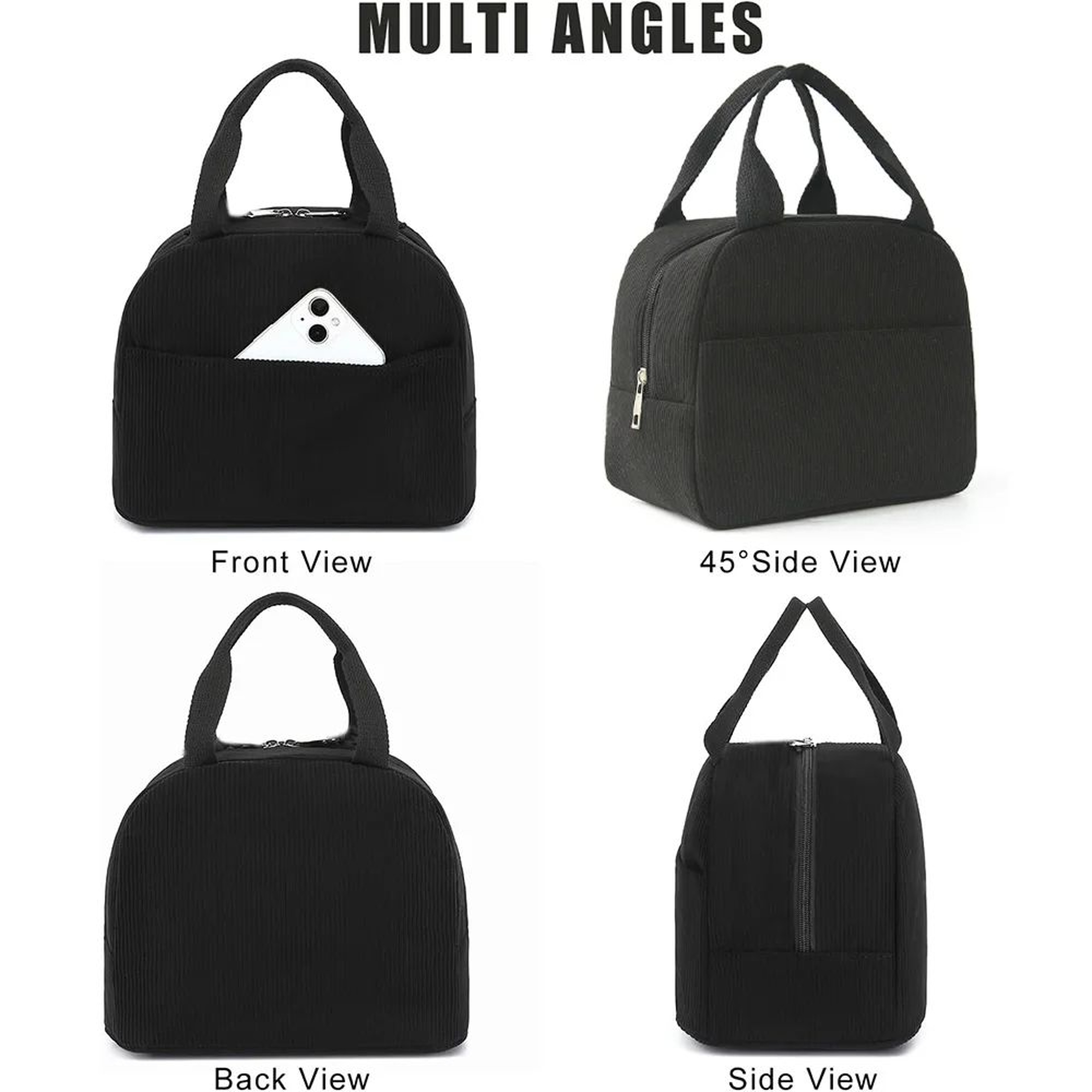 Woolen Insulated Reusable Lunch Bag 4