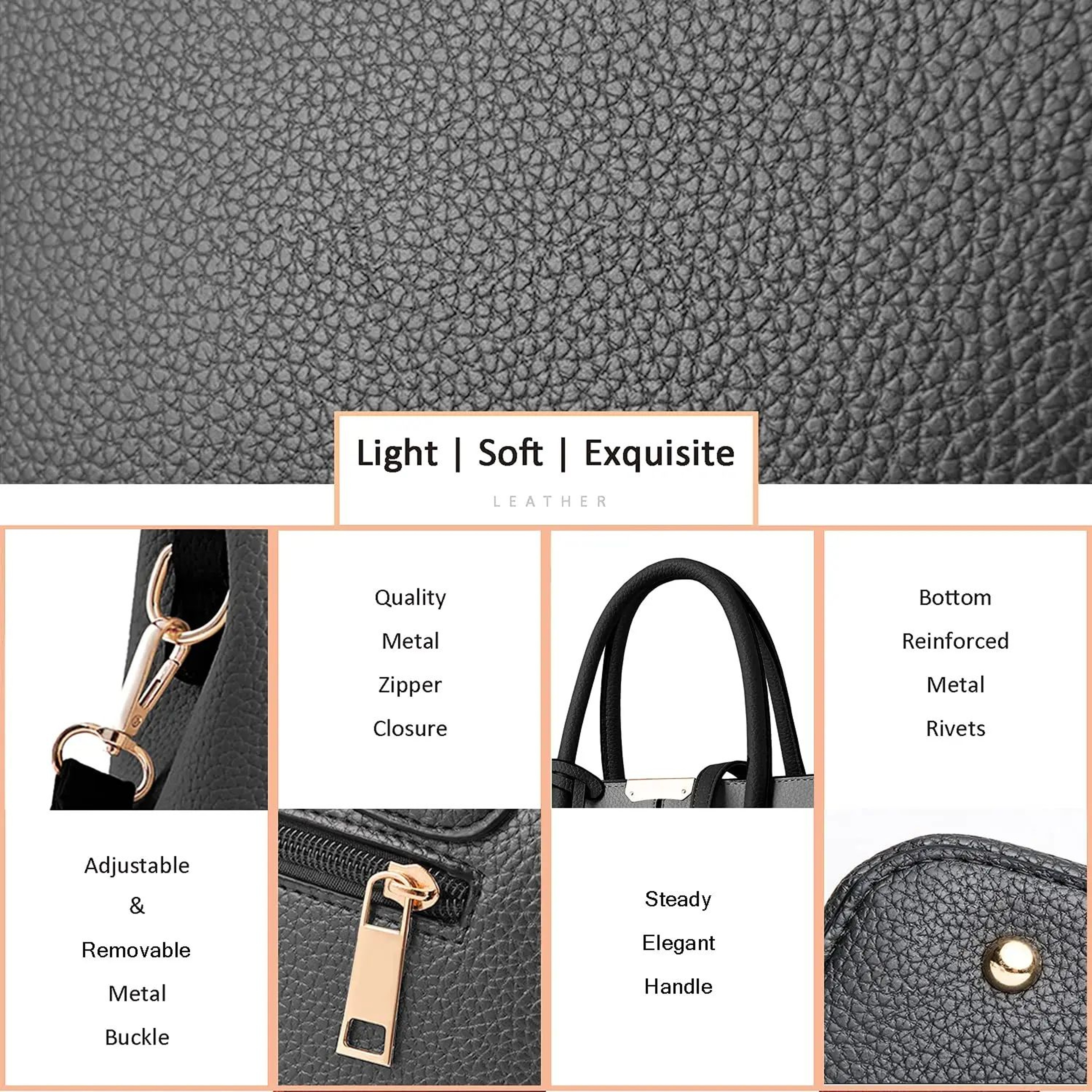 Luxury Style Womens Leather Handbag 5