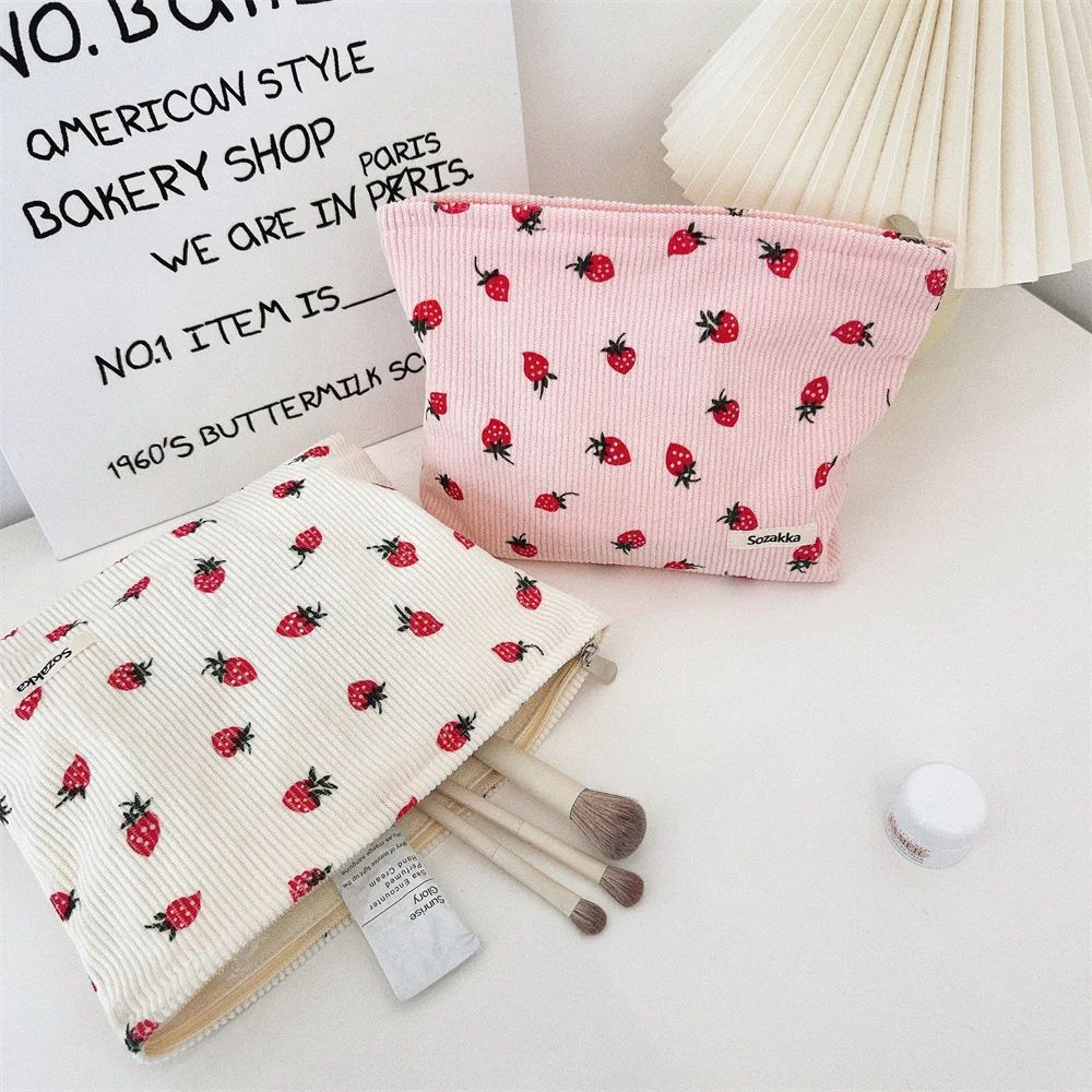 Corduroy Makeup Storage Bag 6