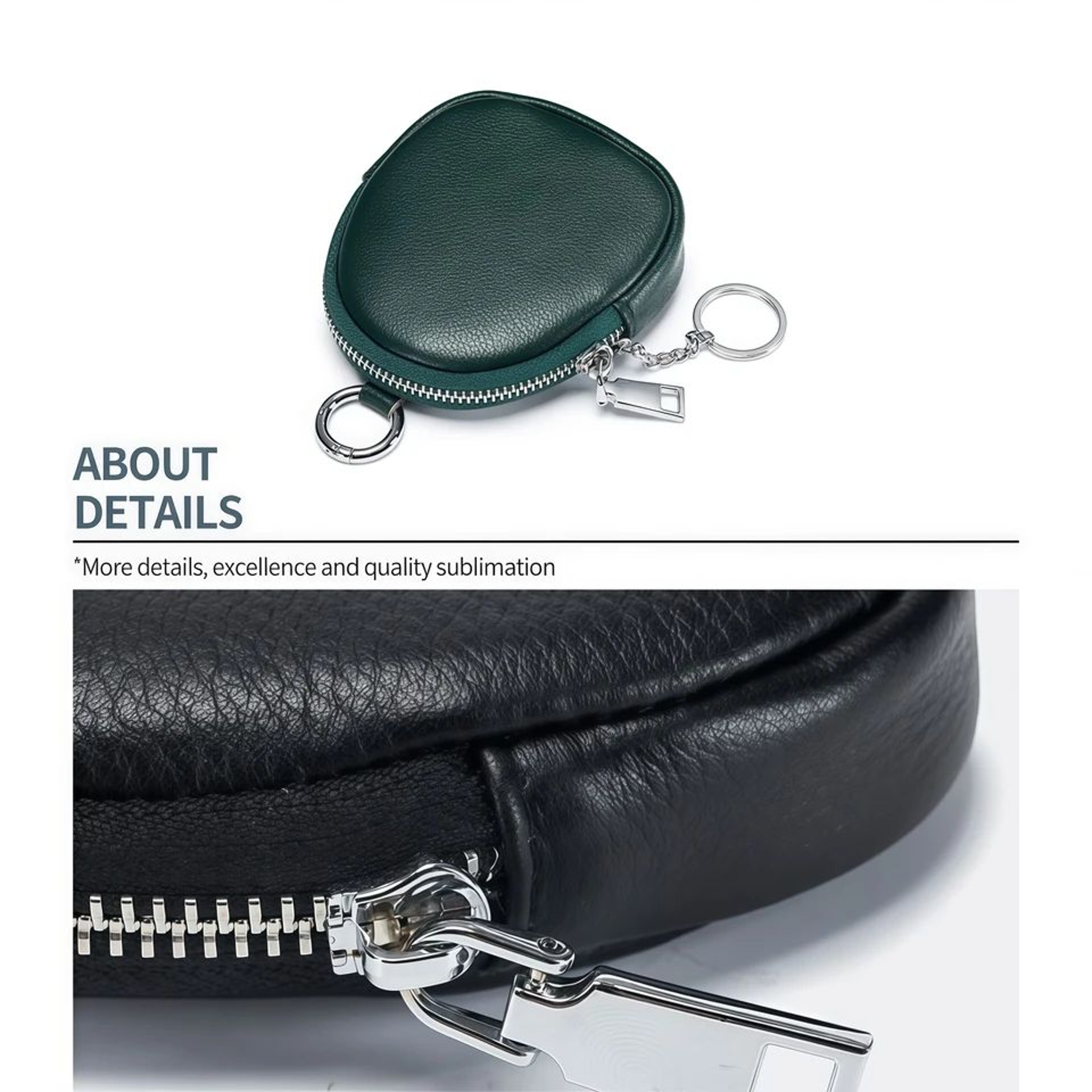 Leather RFID Keychain Wallet Pouch 1
