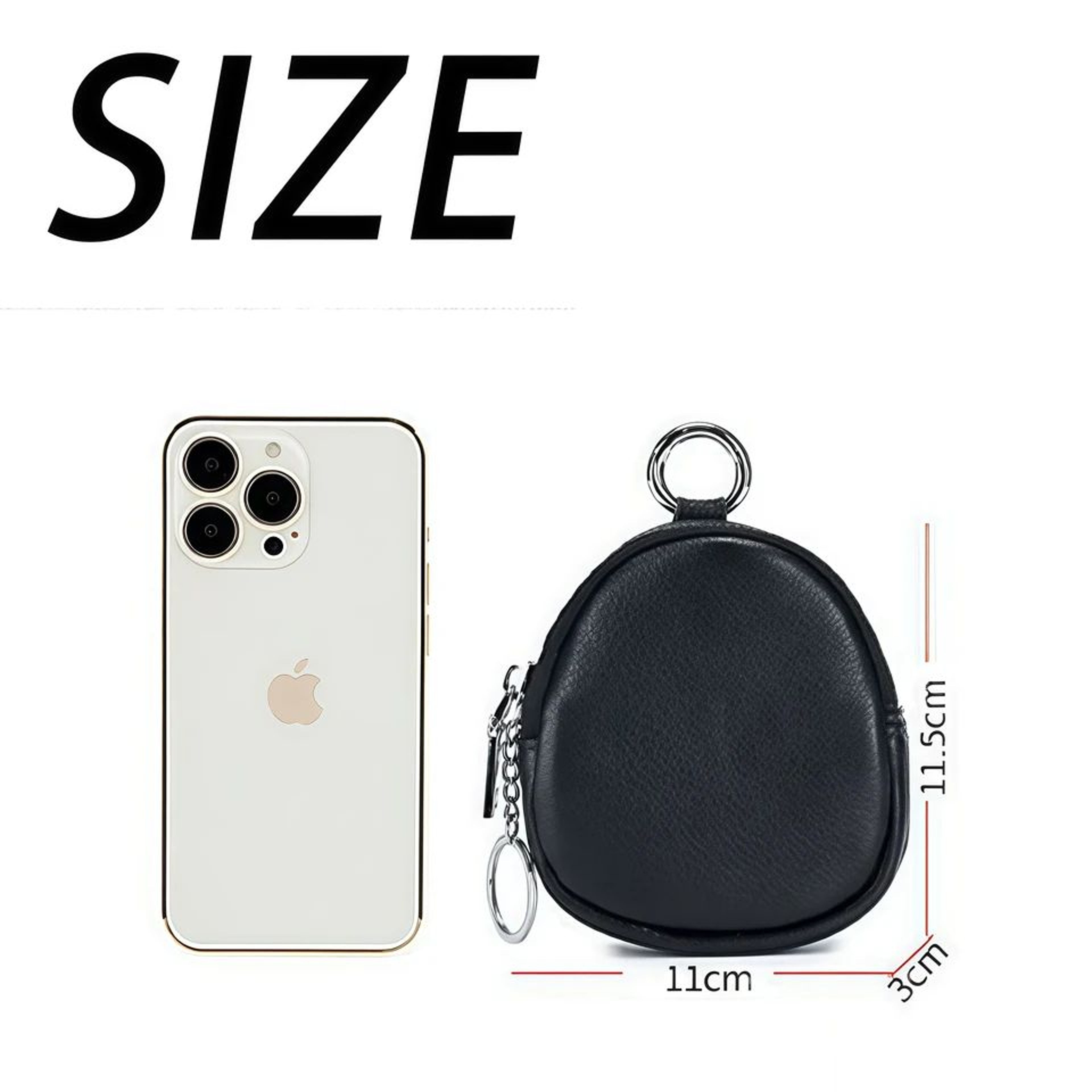 Leather RFID Keychain Wallet Pouch 3