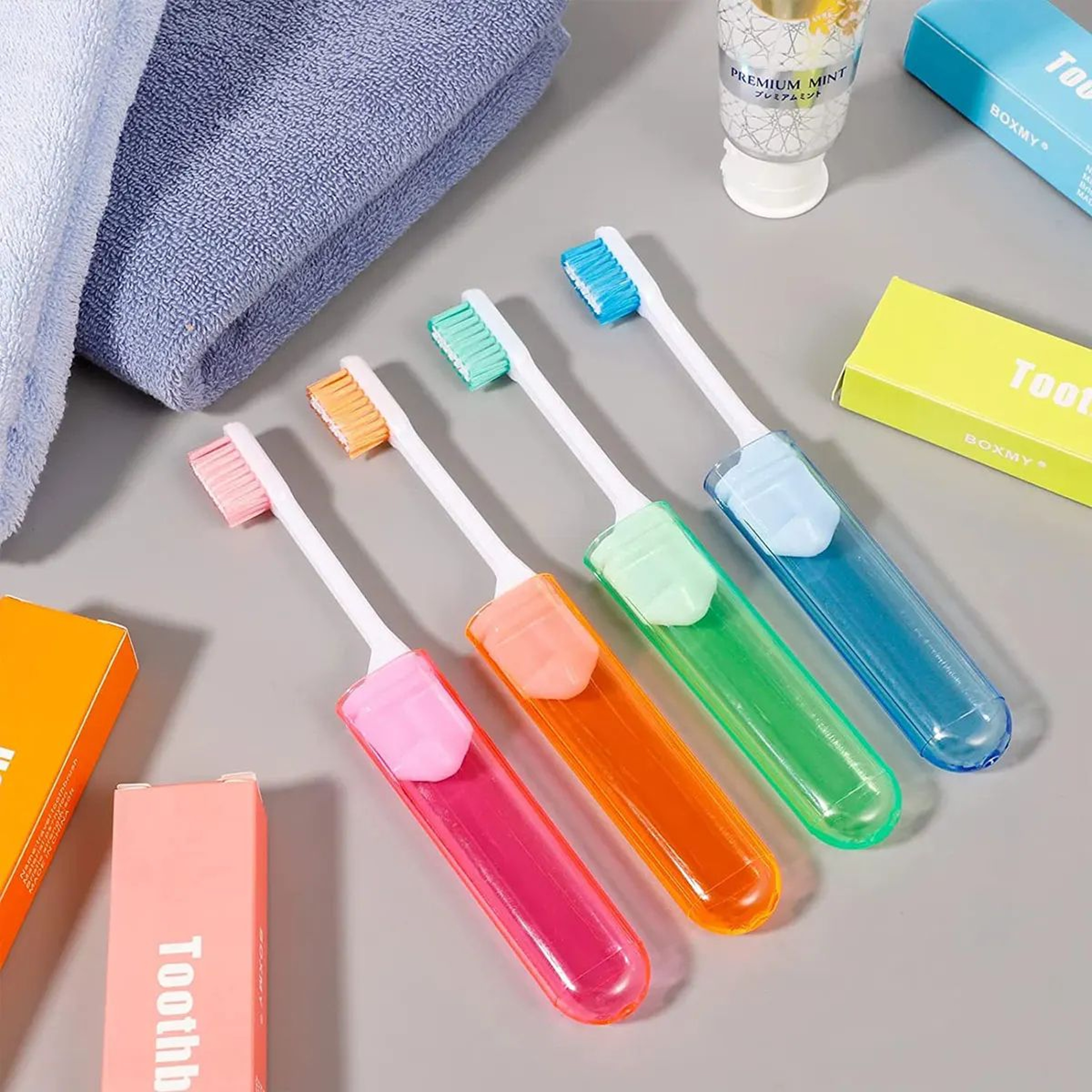 Foldable Travel Toothbrush With Case 2