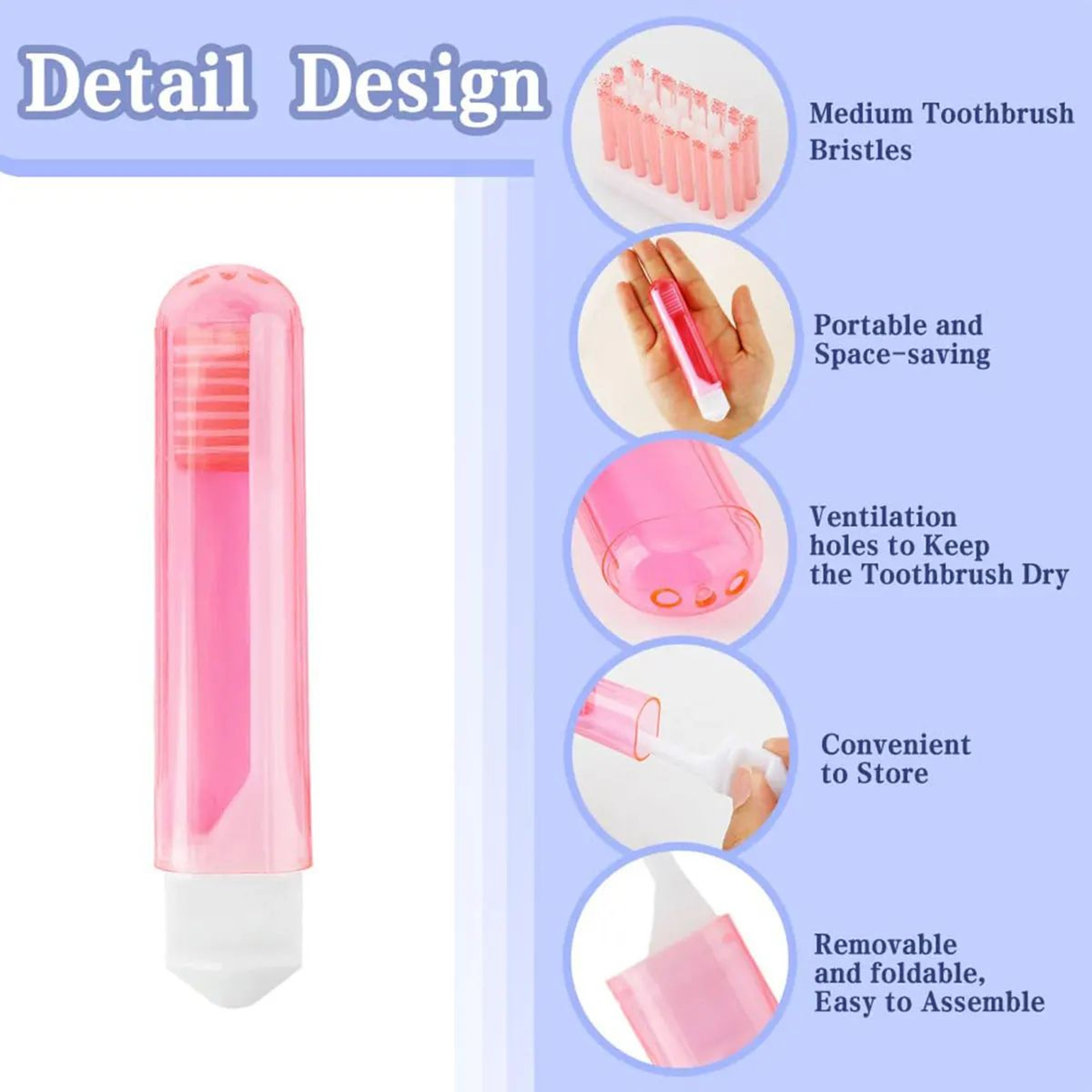 Foldable Travel Toothbrush With Case 5