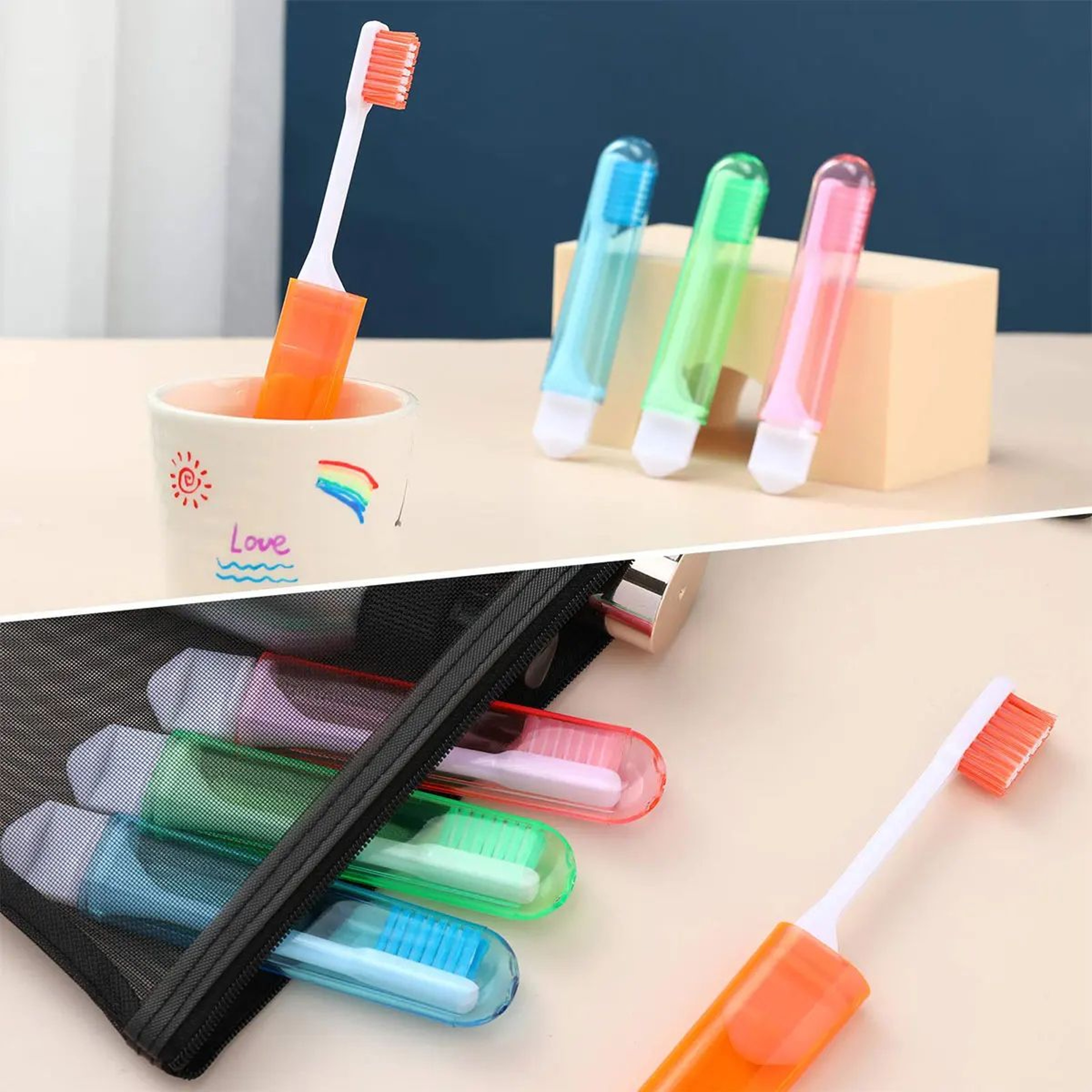 Foldable Travel Toothbrush With Case 6