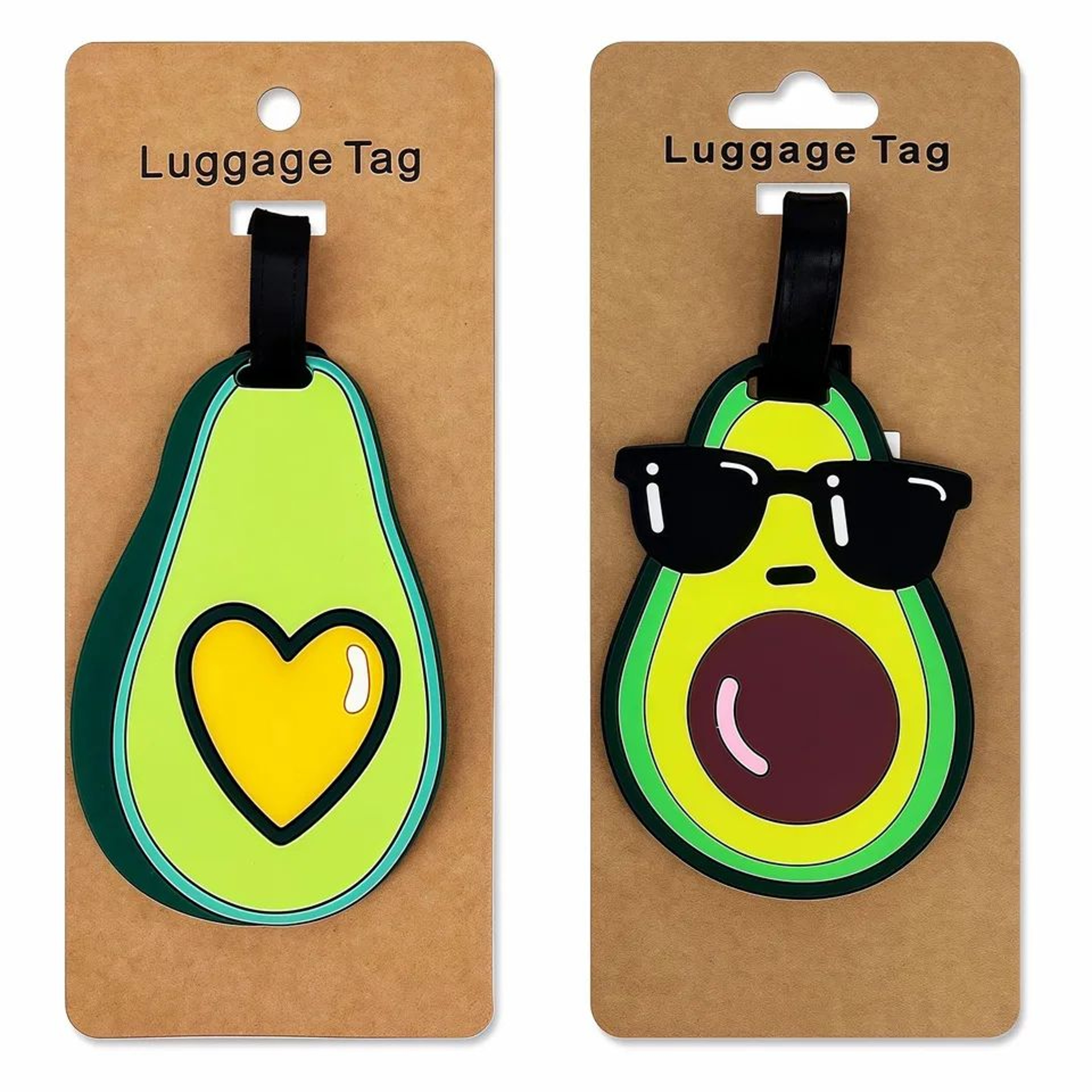 Avocado Silicone Luggage Tag 0