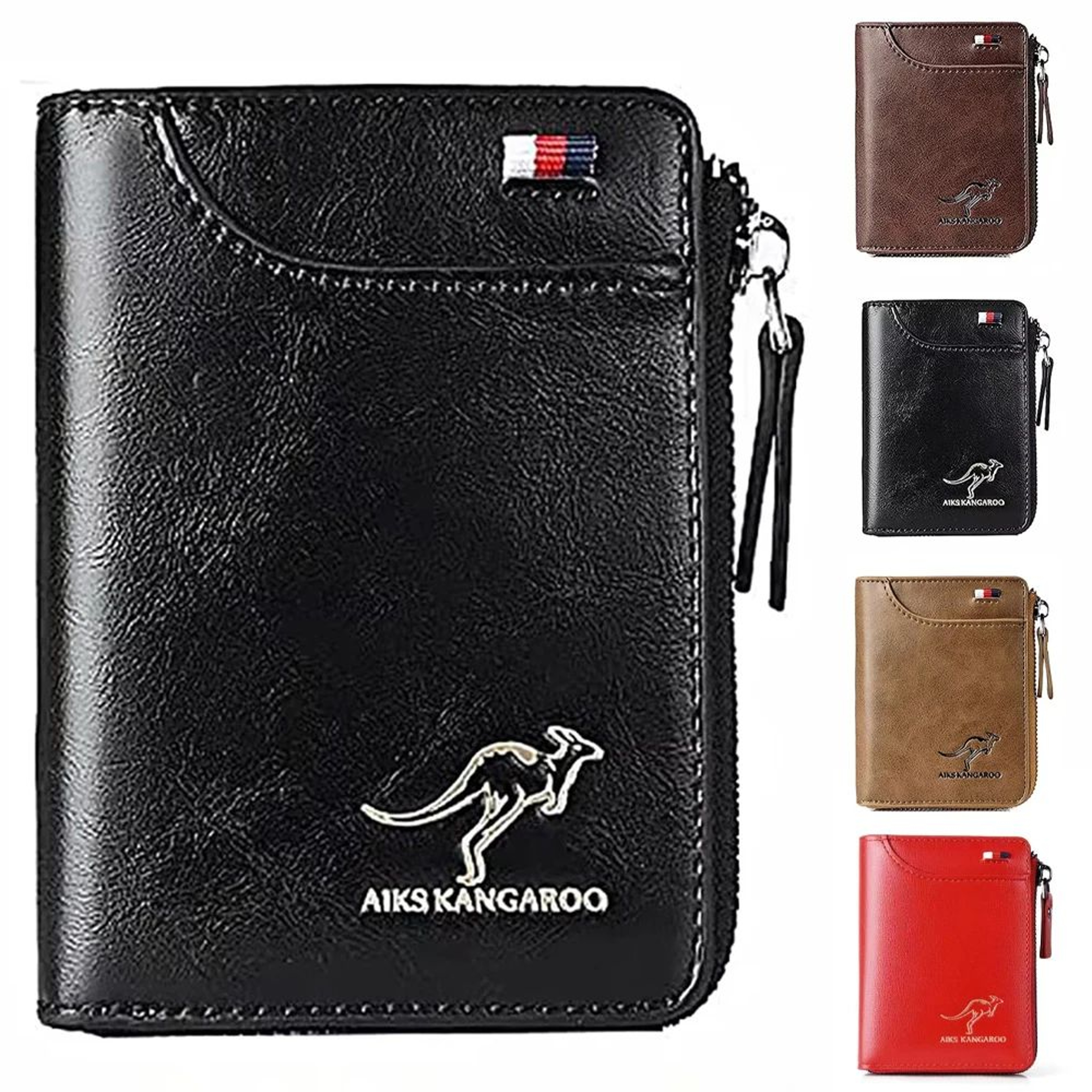 Leather RFID Business Card Wallet 0