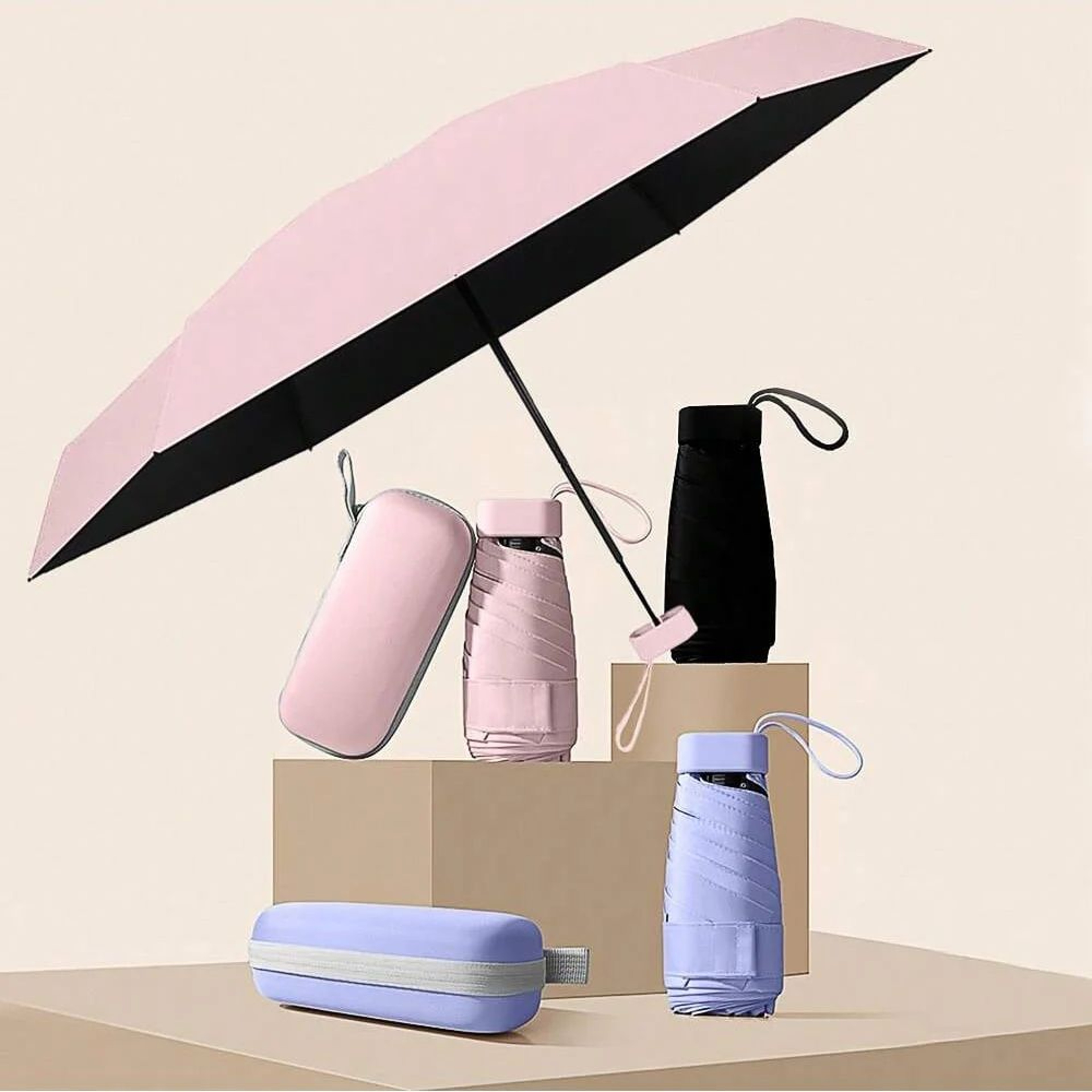 Mini Foldable Dual Use UV Protection Umbrella 3