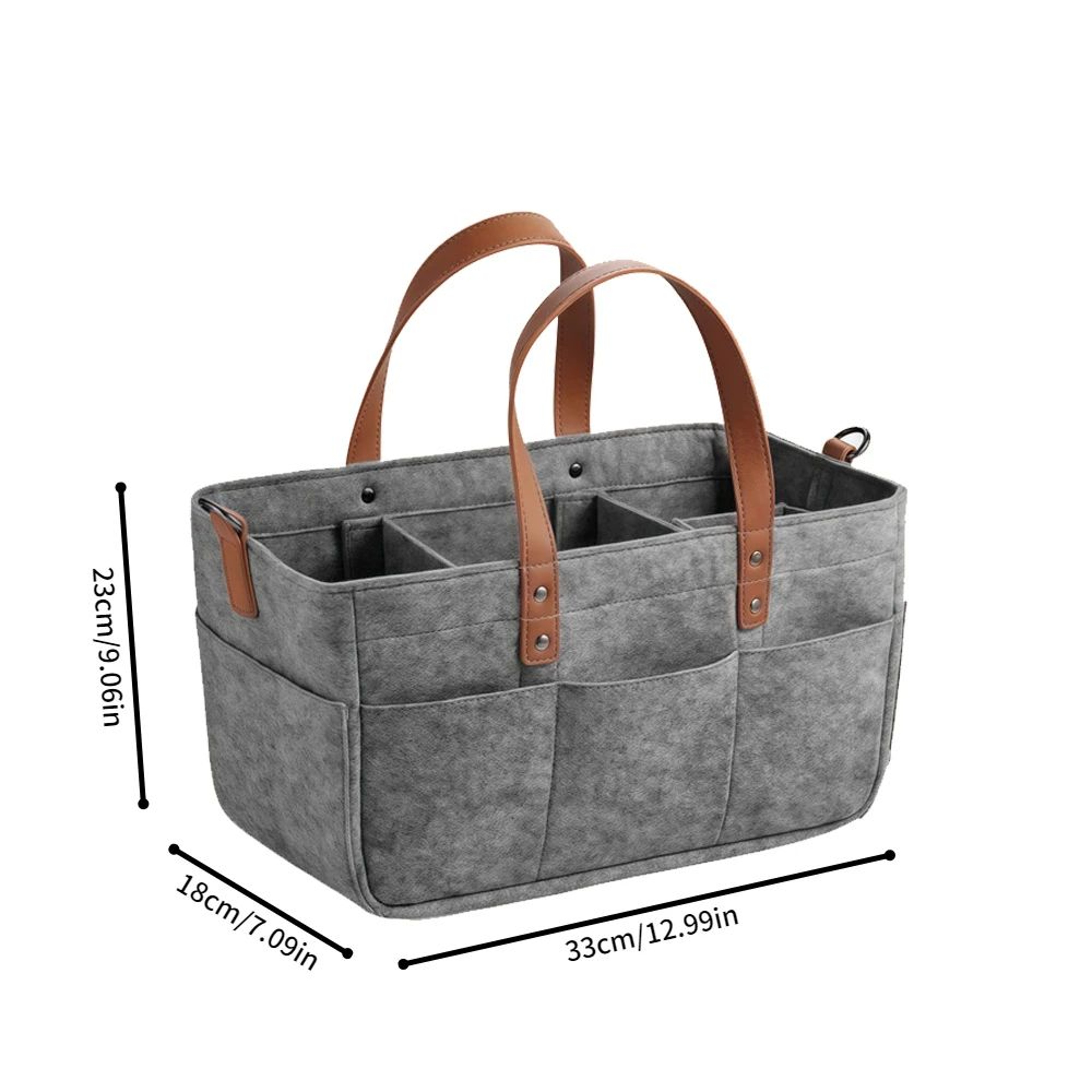 Large Capacity Felt Diaper Tote Bag 11