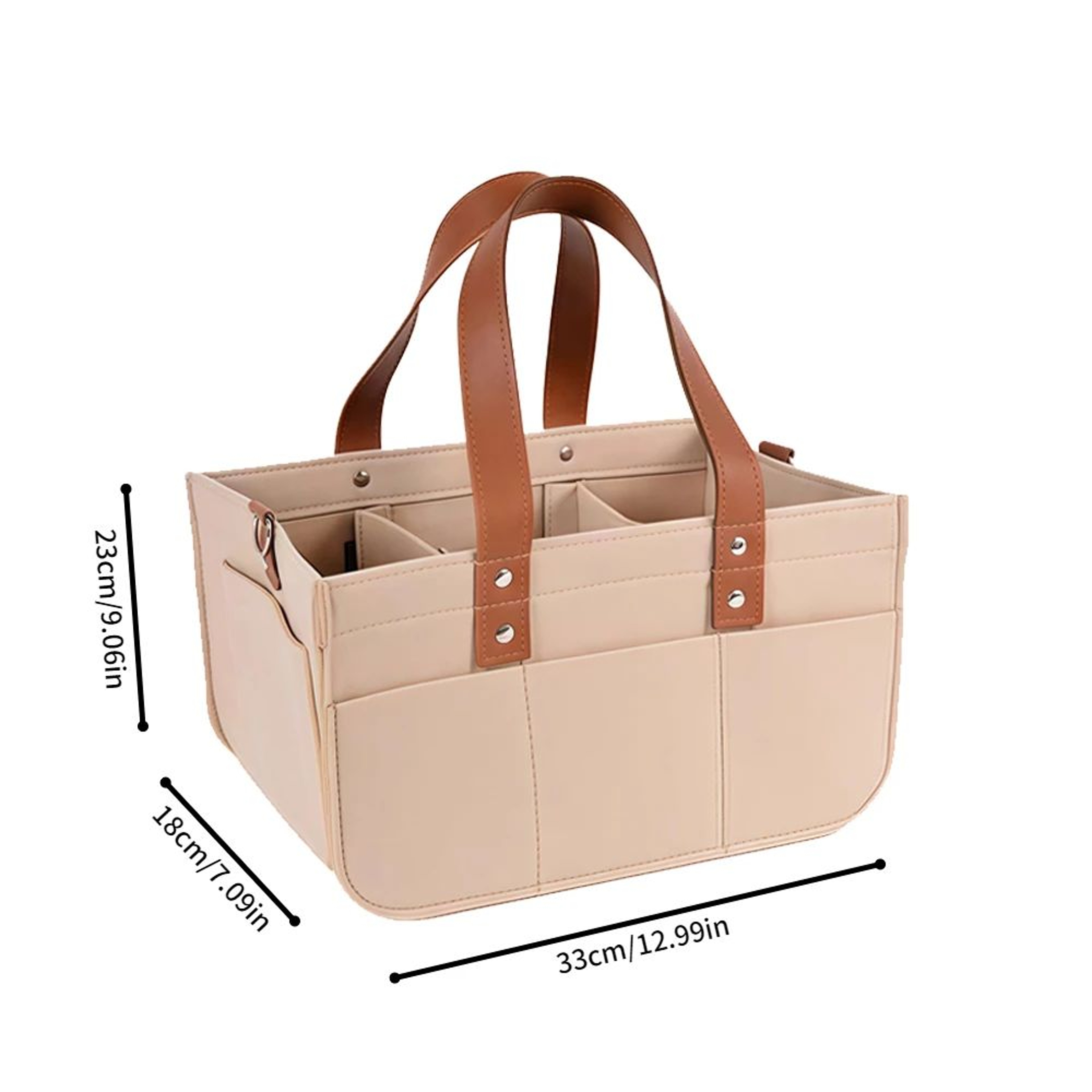 Large Capacity Felt Diaper Tote Bag 12